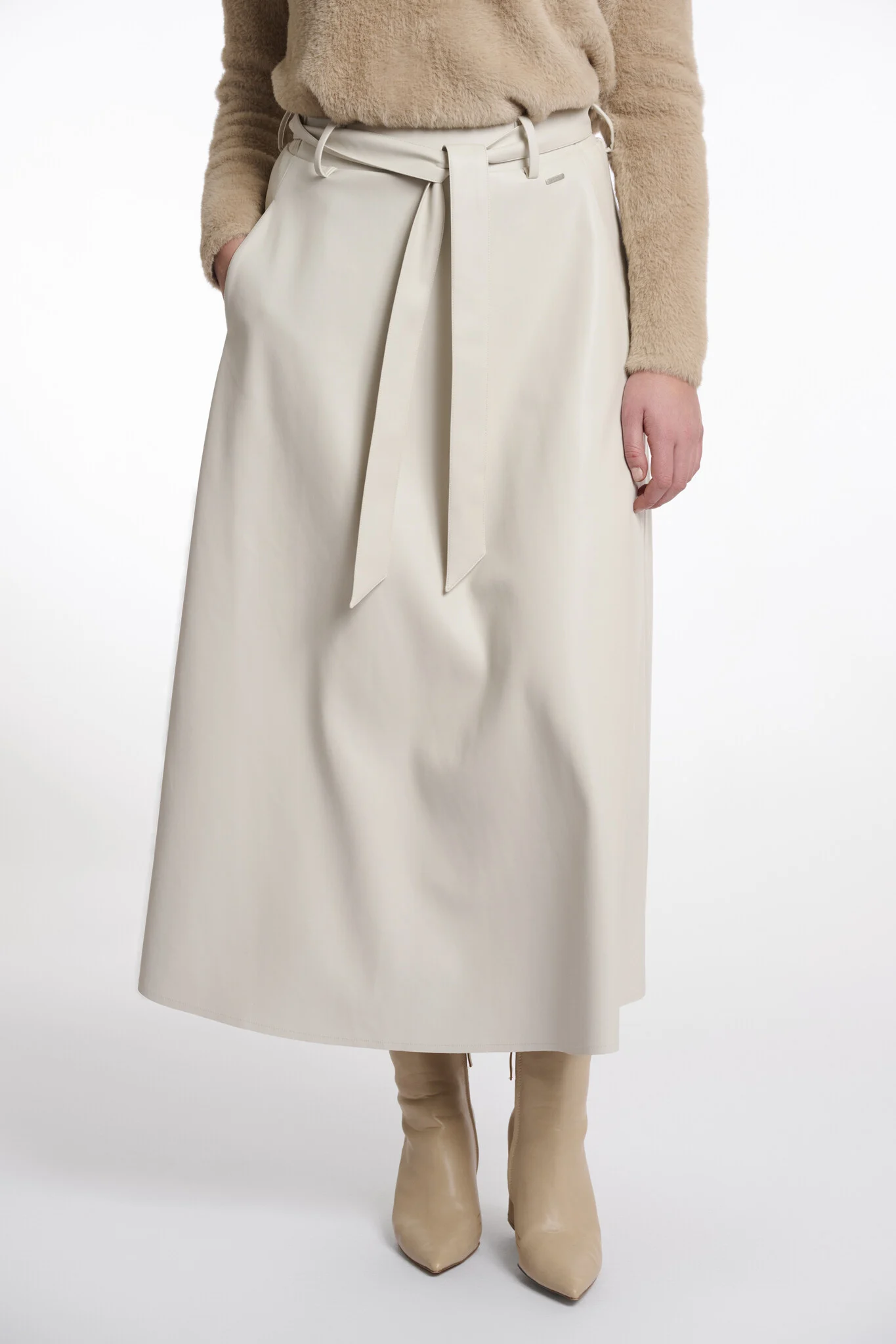 Rino & Pelle Chelsea.7502511 rino en pelle faux leather skirt birch