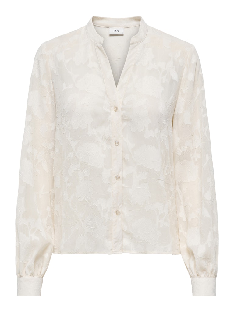 Jacqueline de Yong Jdygrace ls v-neck shirt wvn ecru