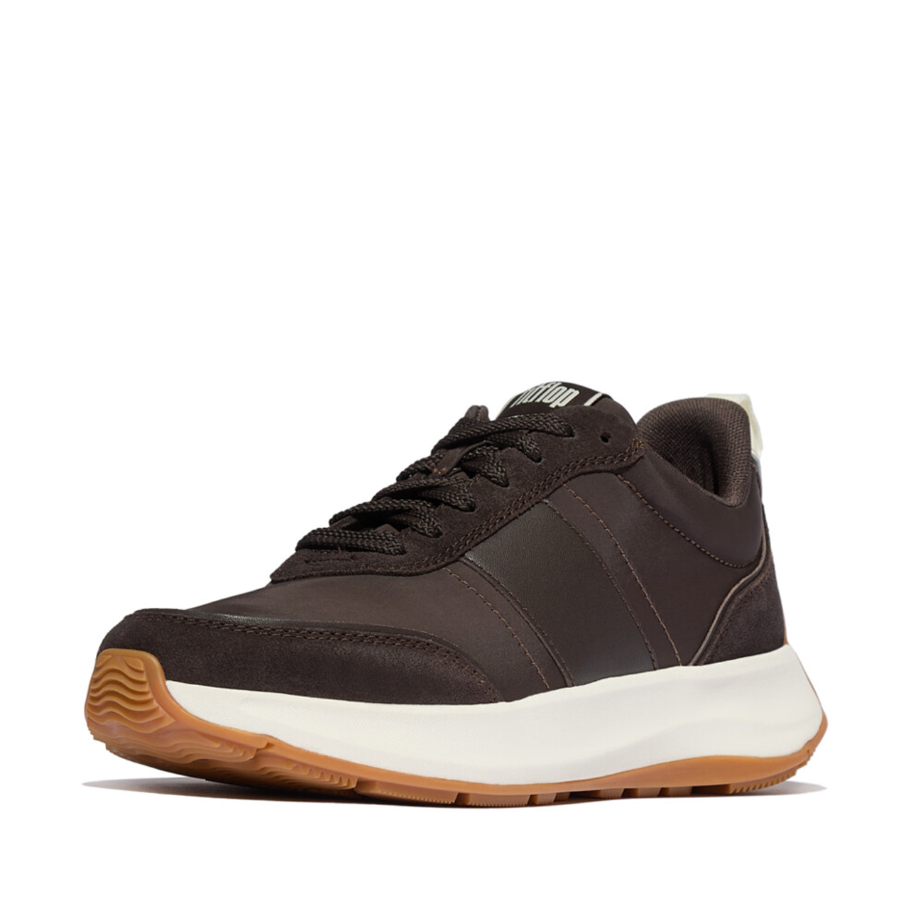 FitFlop F-mode flow sneaker nylon & suede mix