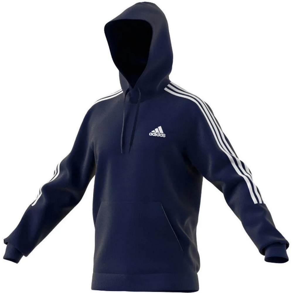 Adidas Heren essentials 3 stripes fleece hoodie