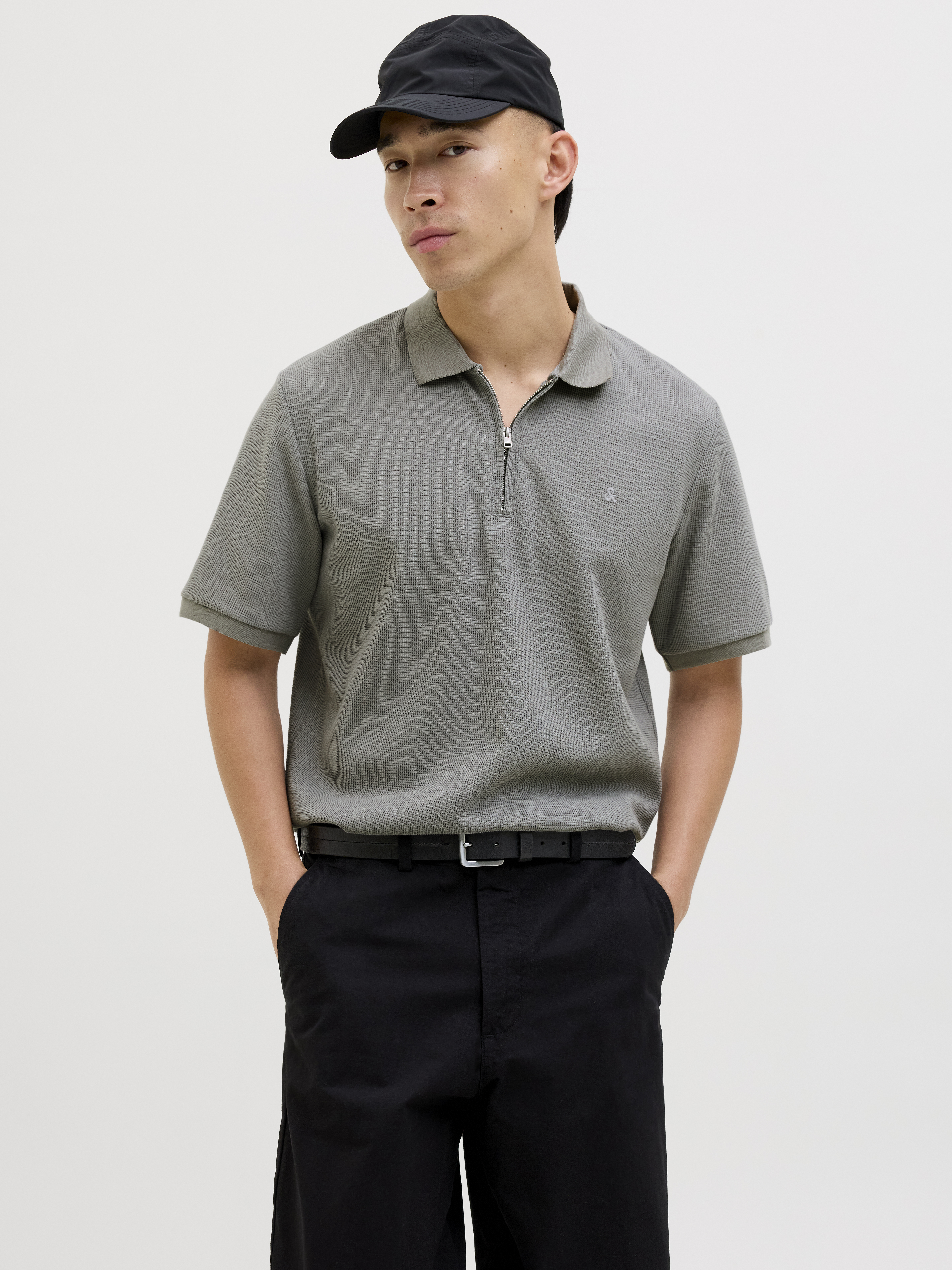 Jack & Jones Jjeaustin zip polo ss noos