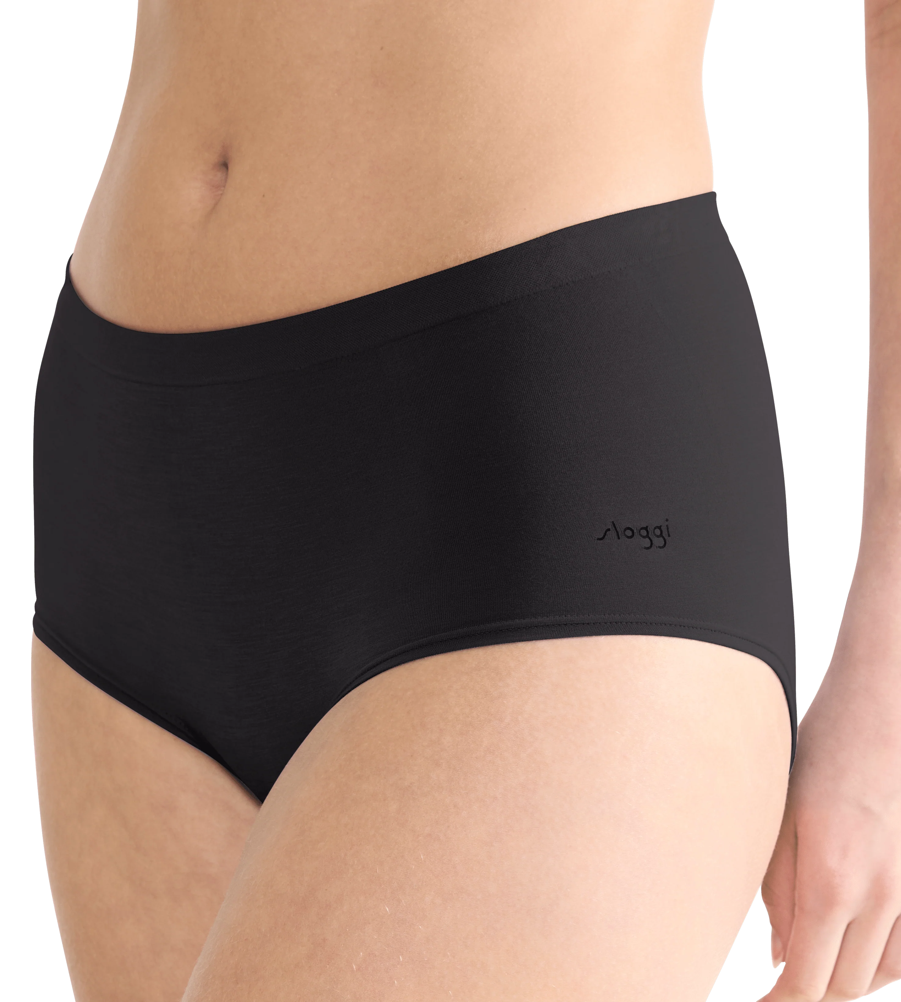 Sloggi Go sense highwaist 2-pack 0004 zwart