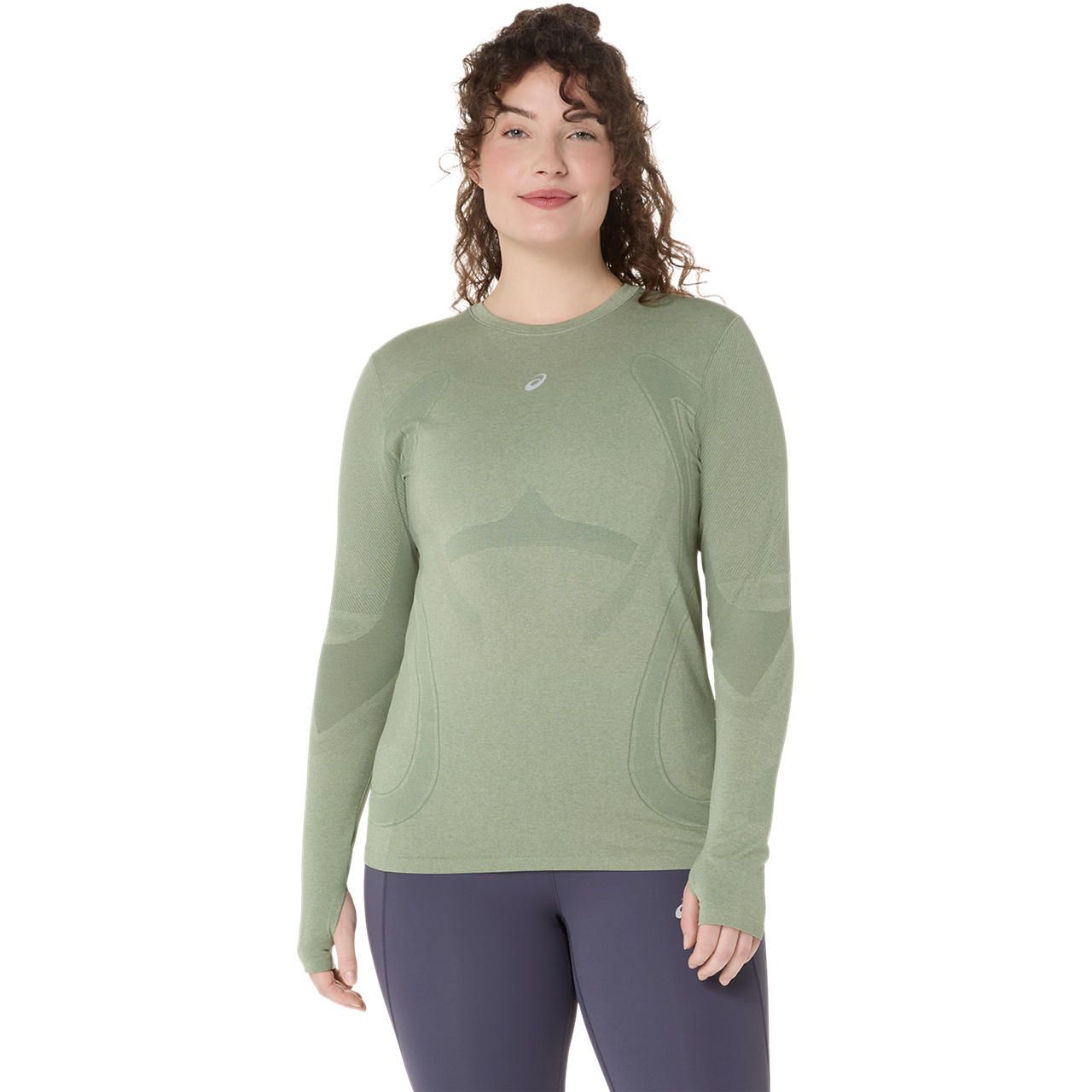 Asics road seamless ls top hardloop t-shirt lange mouw zomer dames -