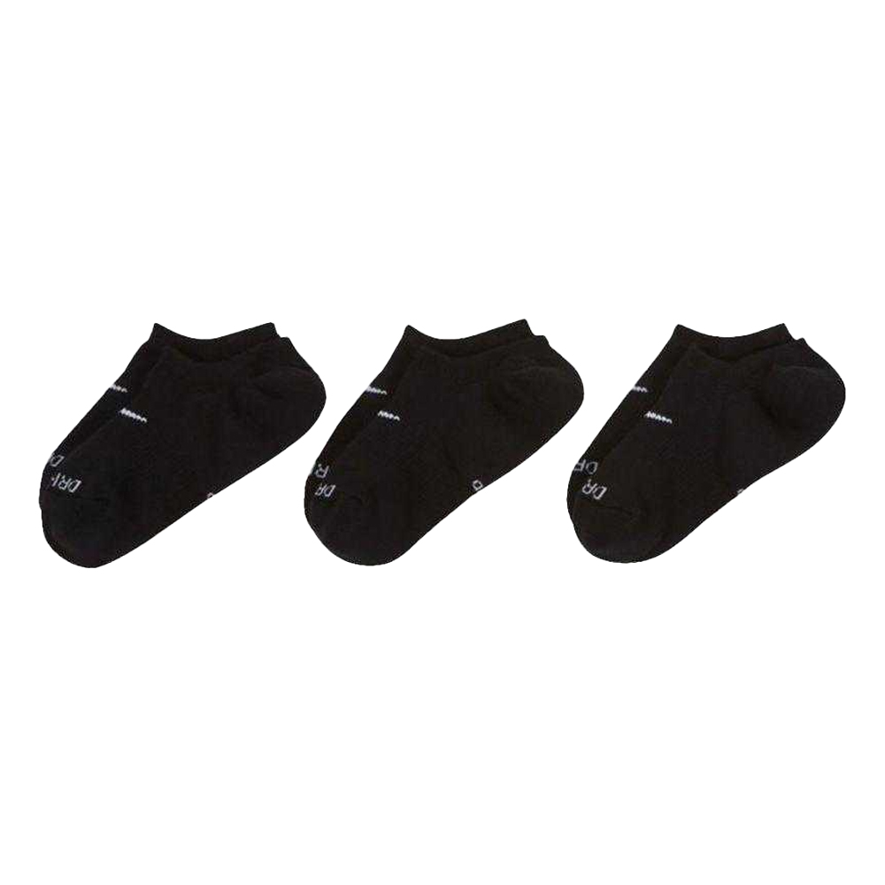 Nike Uniseks adult plus cush footie dri-fit everyday no-show sokken (pak van 3)
