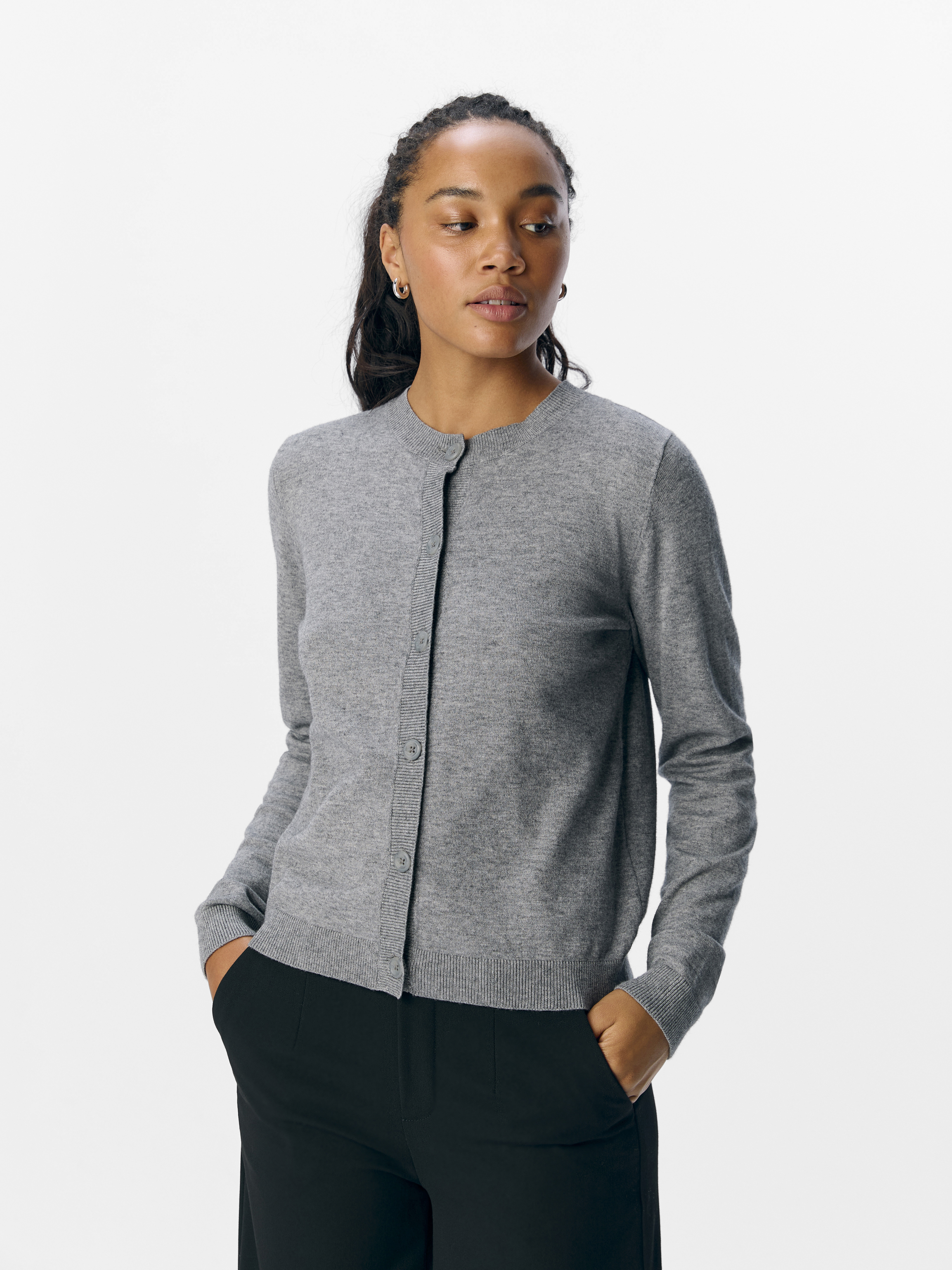 Object Objthess l/s short cardigan noos