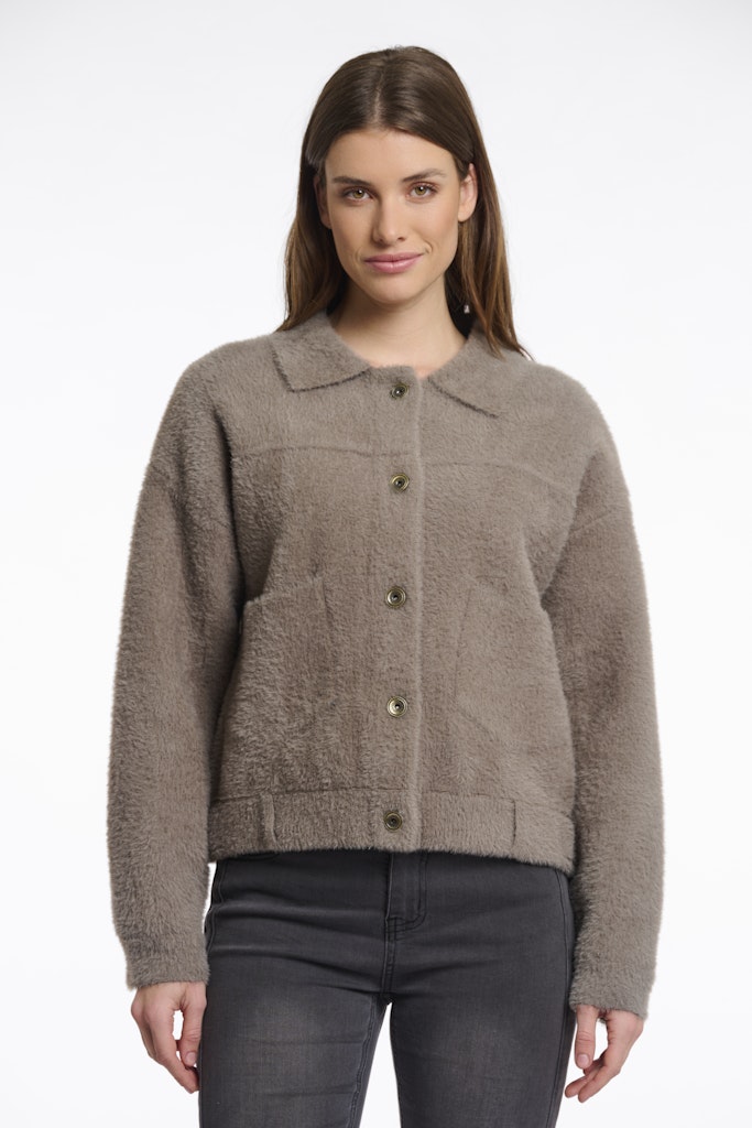 Rino & Pelle Boxy jacket taupe