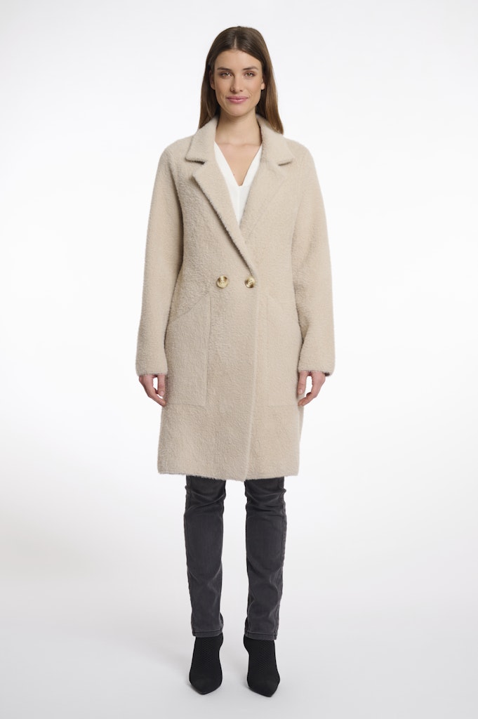 Rino & Pelle Long double breasted cardigan beige