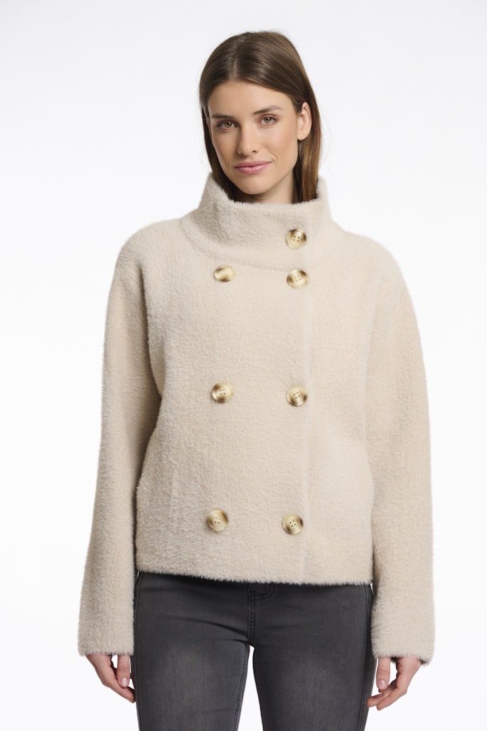 Rino & Pelle Short double breasted jacket beige