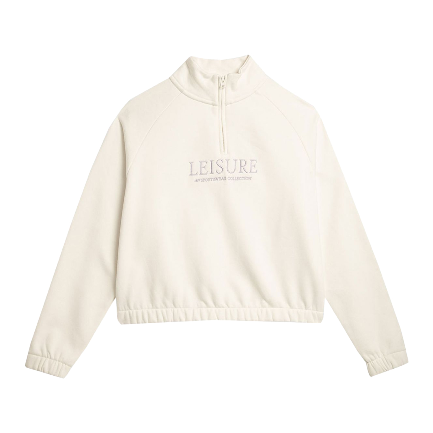 4F Dames f0718 sweatshirt met kwart ritssluiting