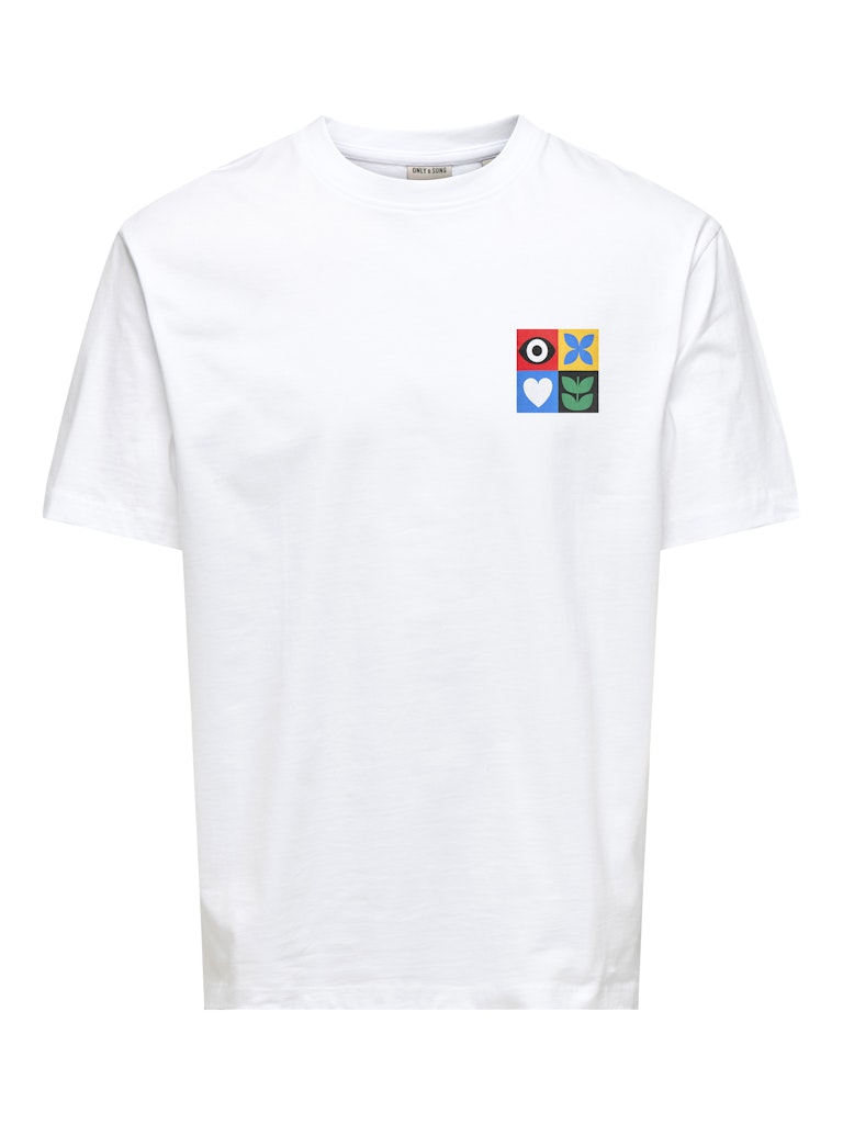 Only & Sons onsfred giroud rlx ss tee 22036984 bright white