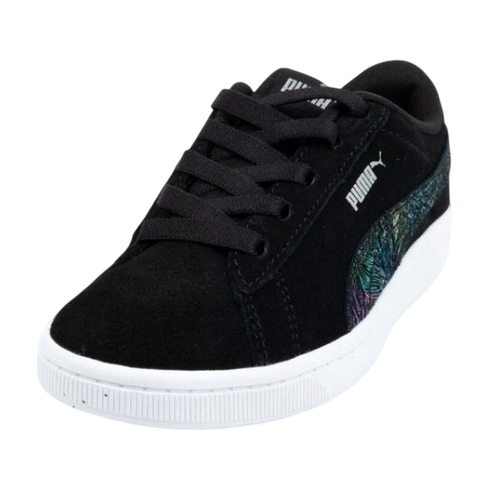 Puma Kinder/kinder vikky chamois leren trainers