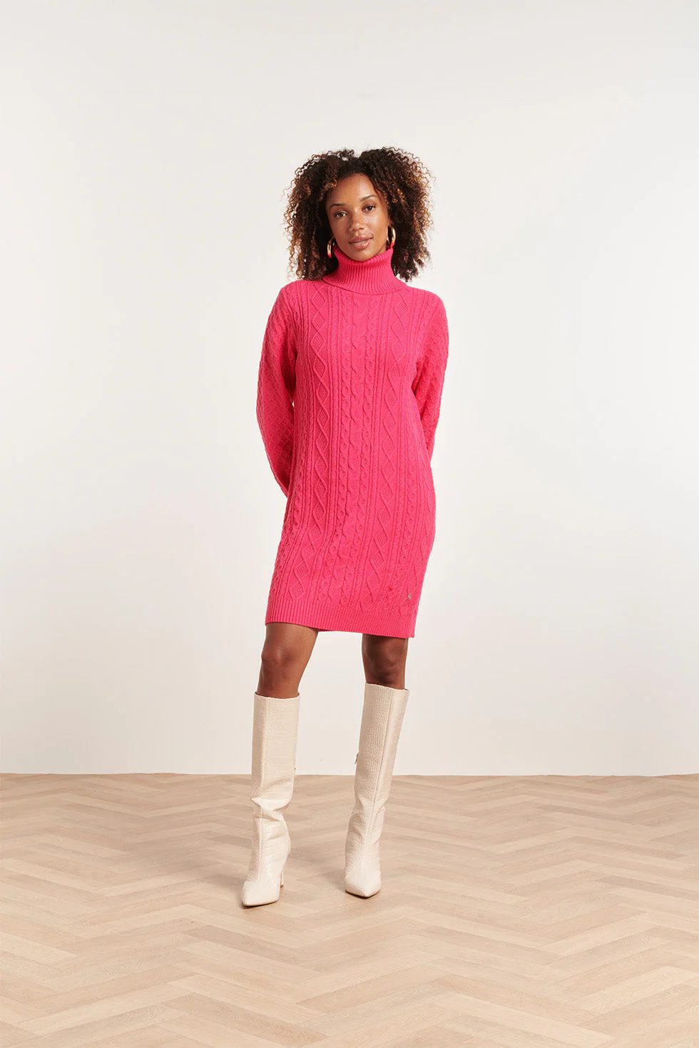Smashed Lemon 23842 turtle neck jurk |