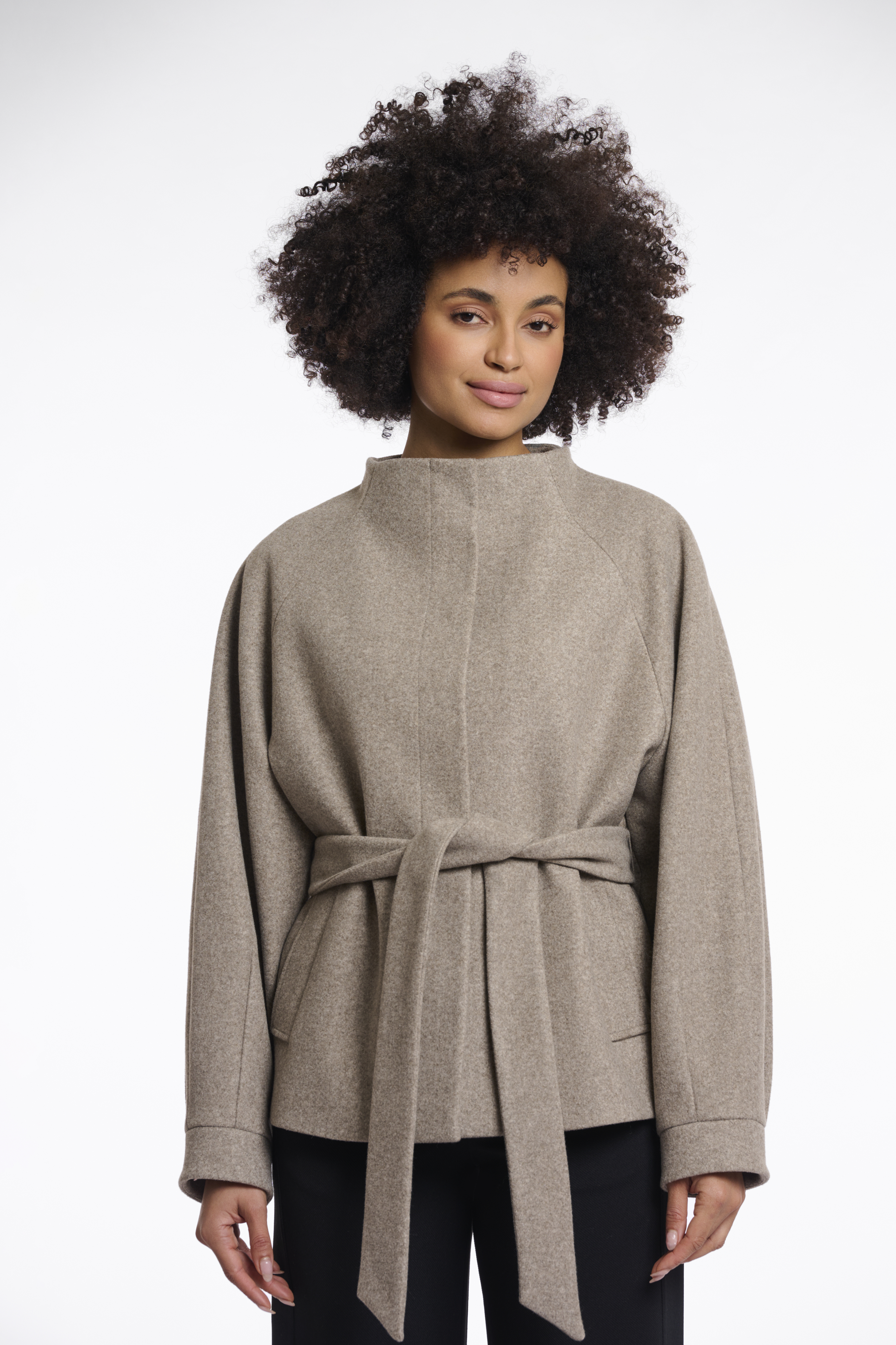 Rino & Pelle short coat with collar cornelia.7002511 toffee