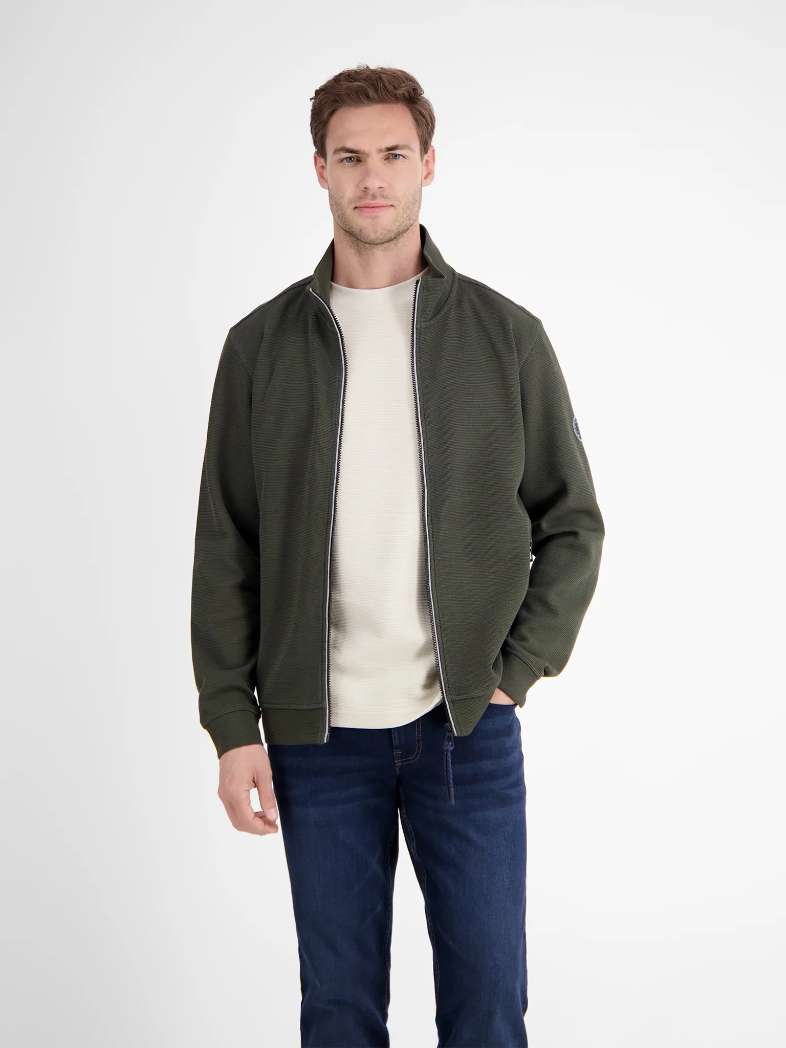 Lerros Heren vest 25845031 661 nordic olive