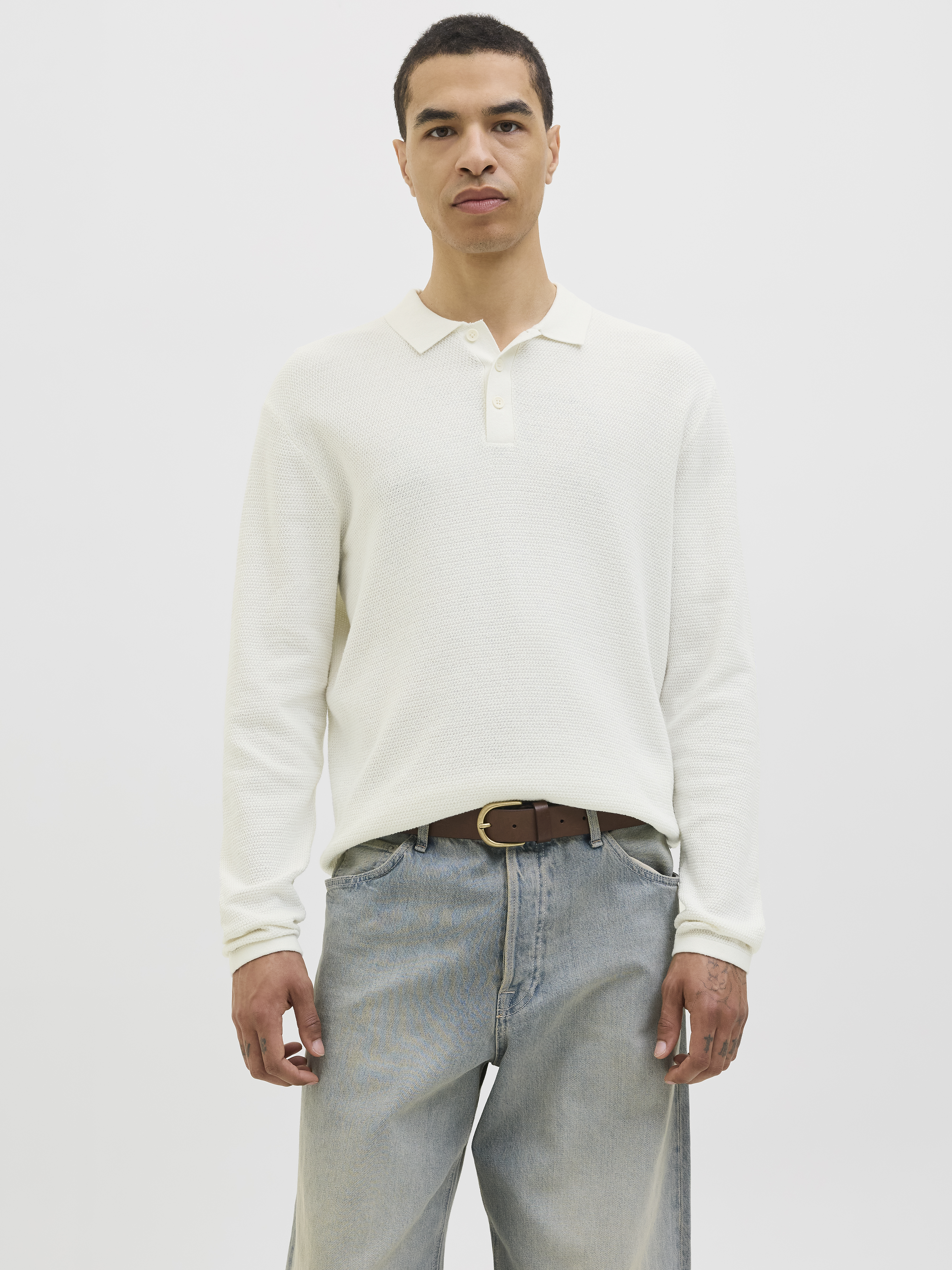 Jack & Jones Jjegeorge knit polo ls sn