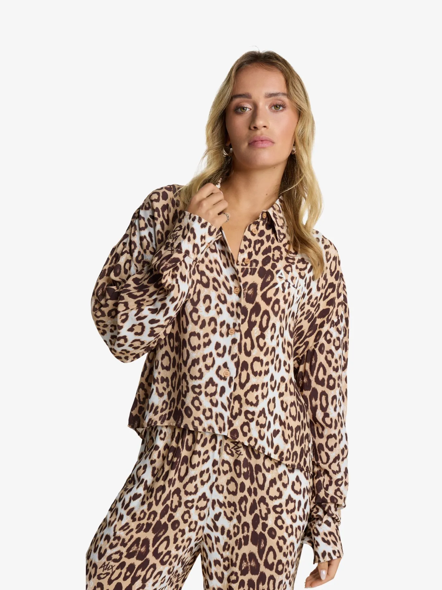 Alix The Label Dames blouse crepe animal
