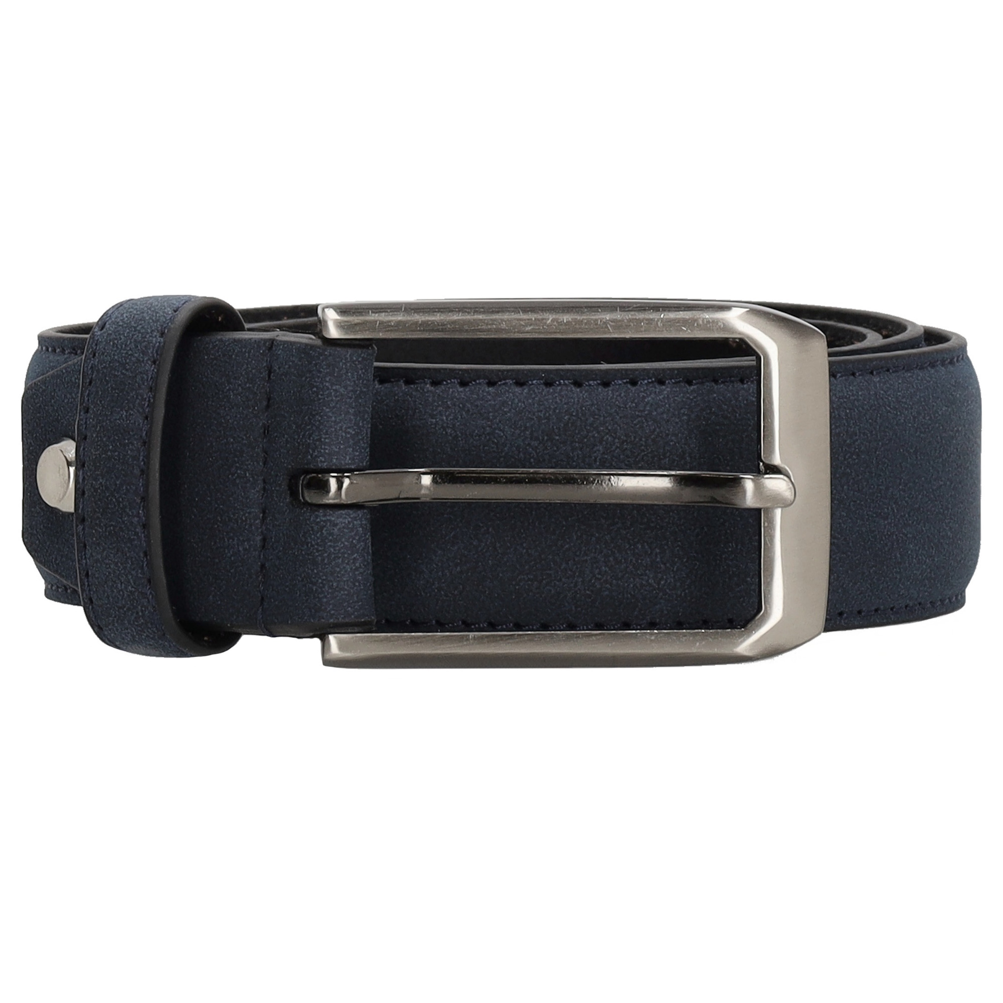 Zenino Lederen riem colton blauw cm
