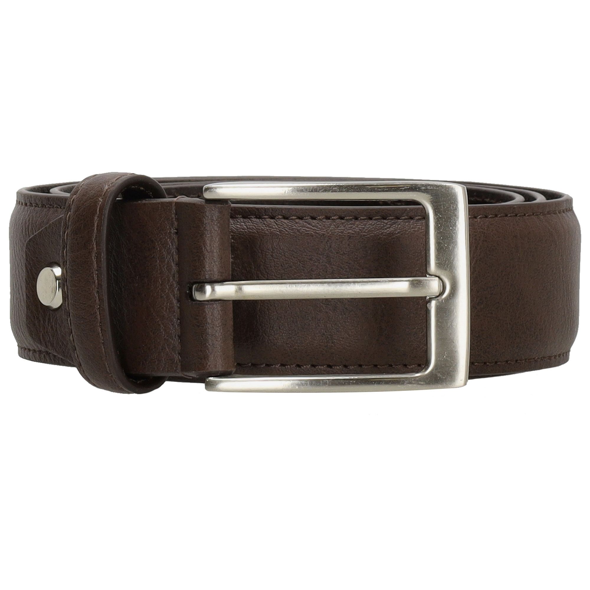 Zenino Lederen riem carson donkerbruin cm
