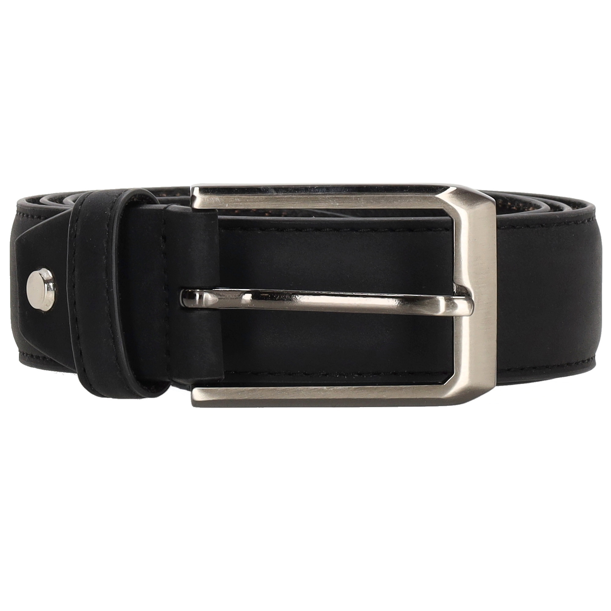 Zenino Lederen riem colton zwart cm
