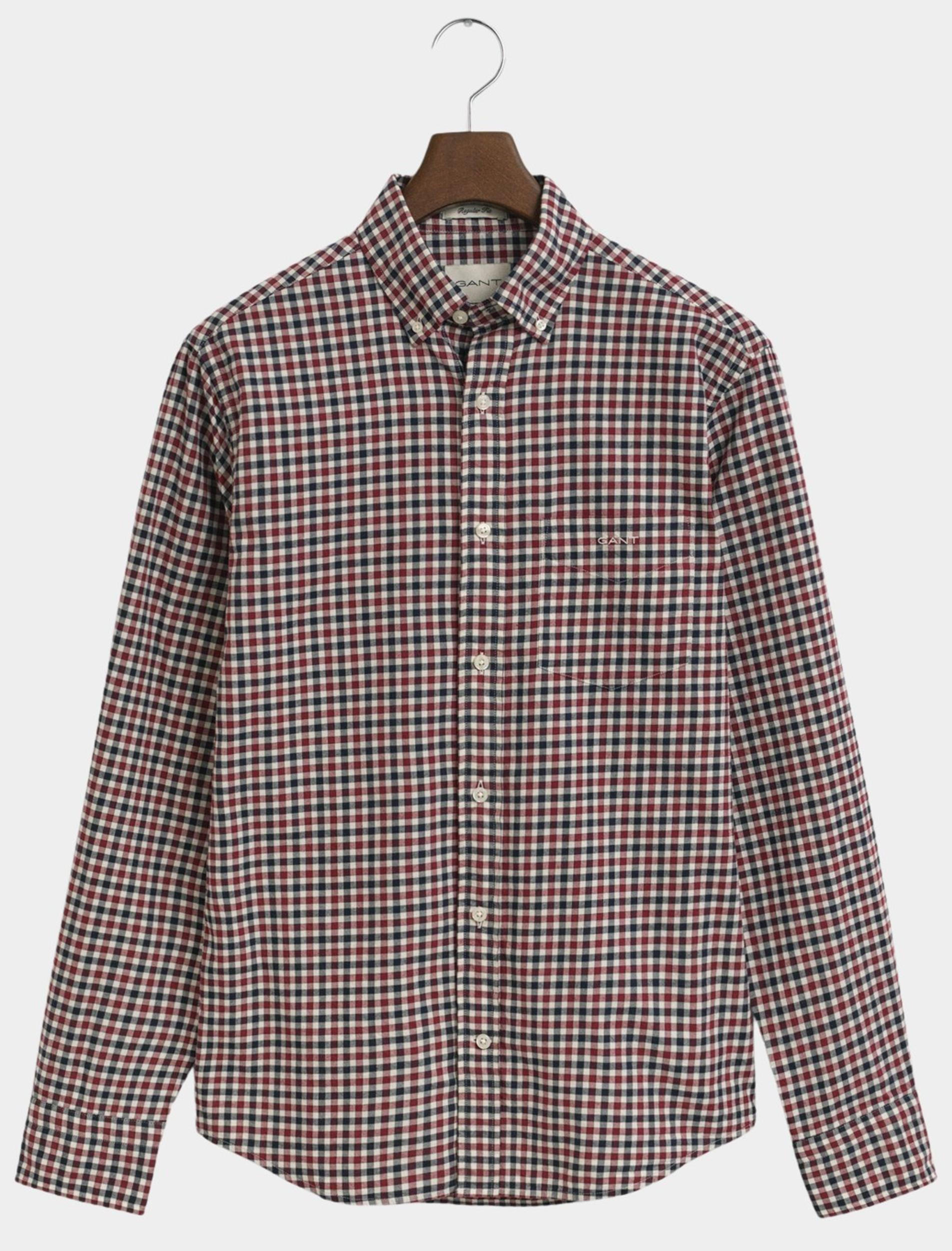 Gant Casual hemd lange mouw reg twill gingham shirt 3250233/604