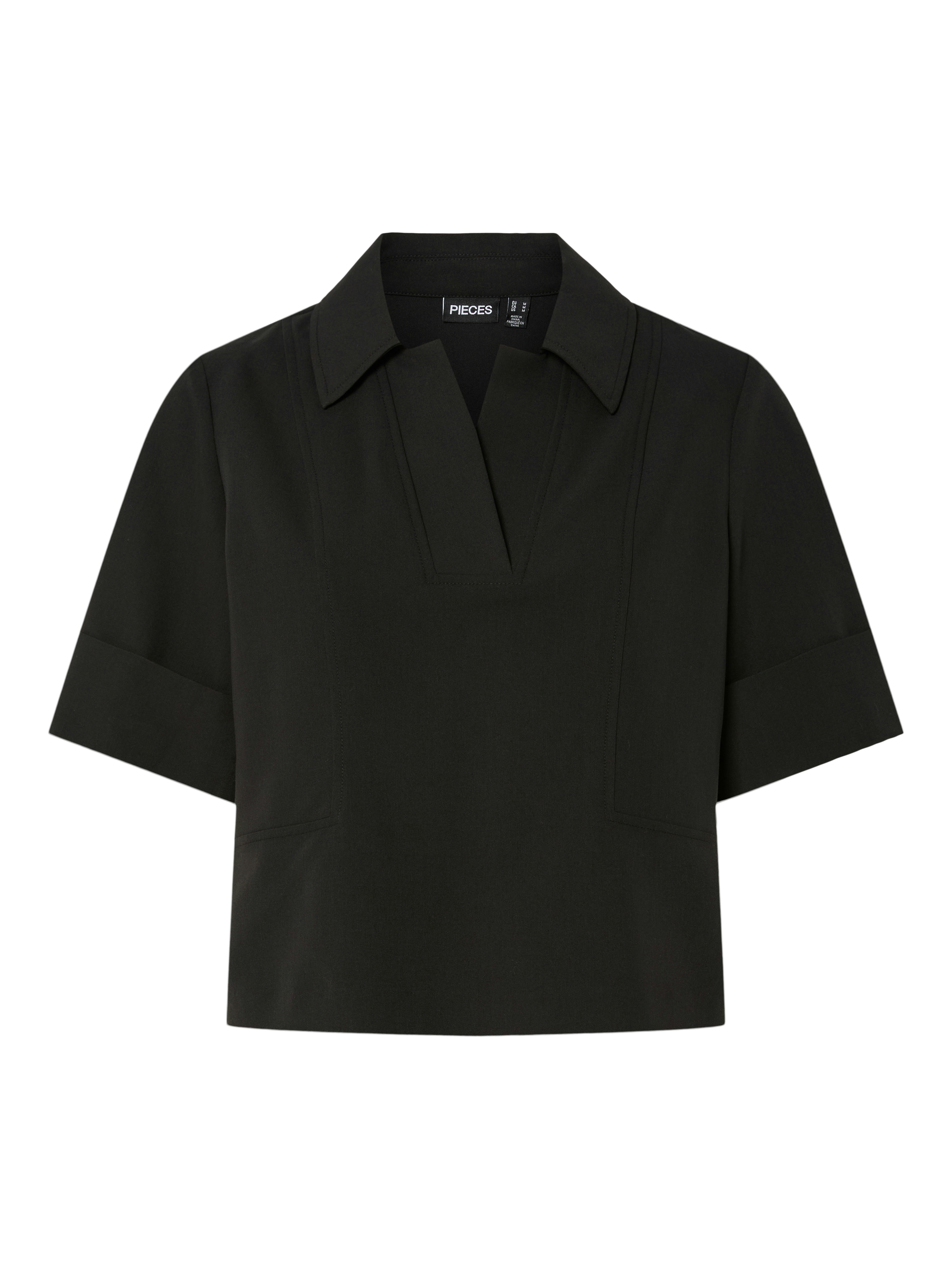 Pieces Pcfrida ss v-neck top d2d fsy