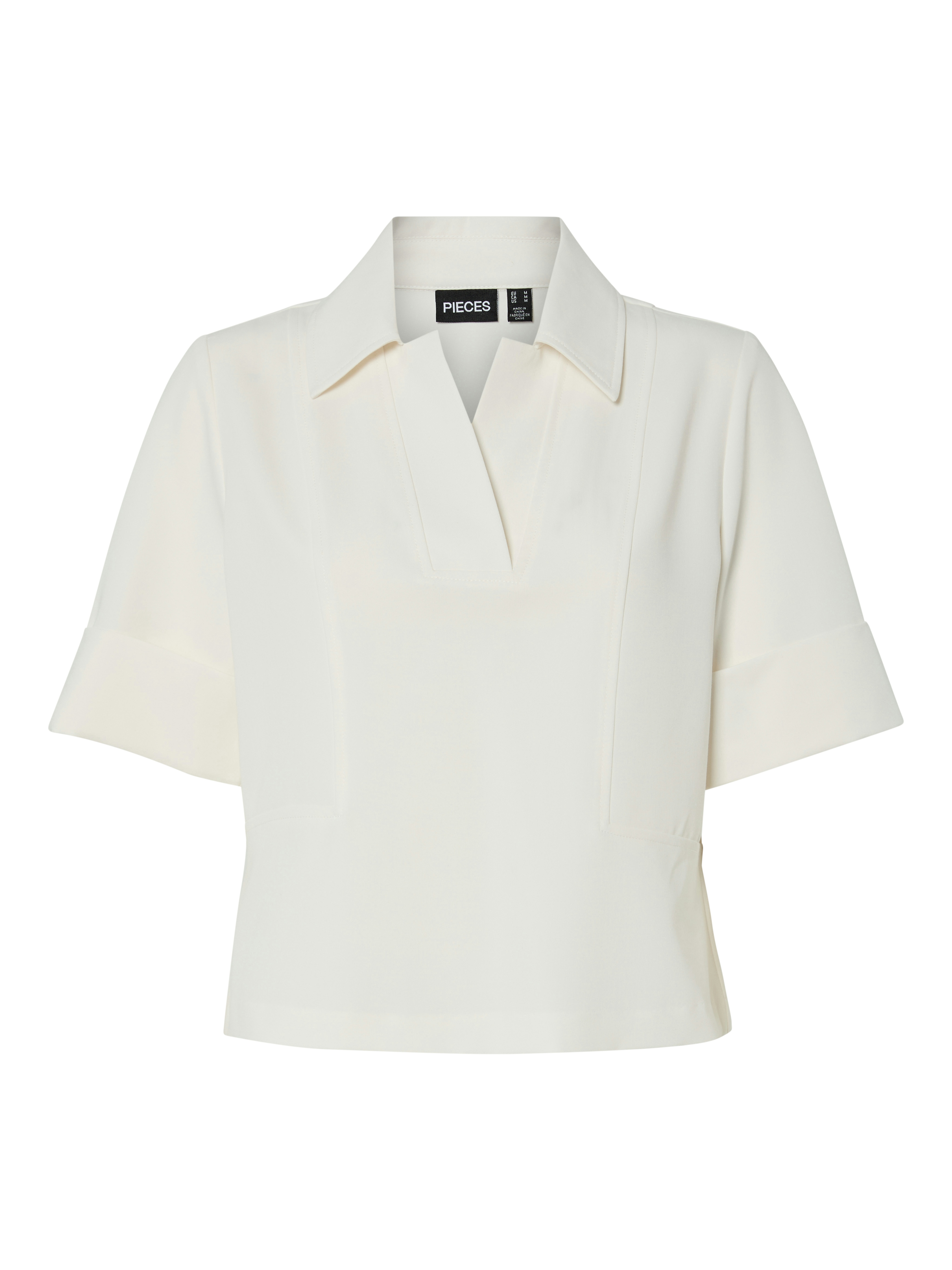 Pieces Pcfrida ss v-neck top d2d fsy