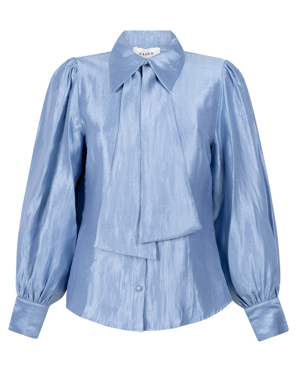 Aaiko Blouse lange mouw veronne tie shimm