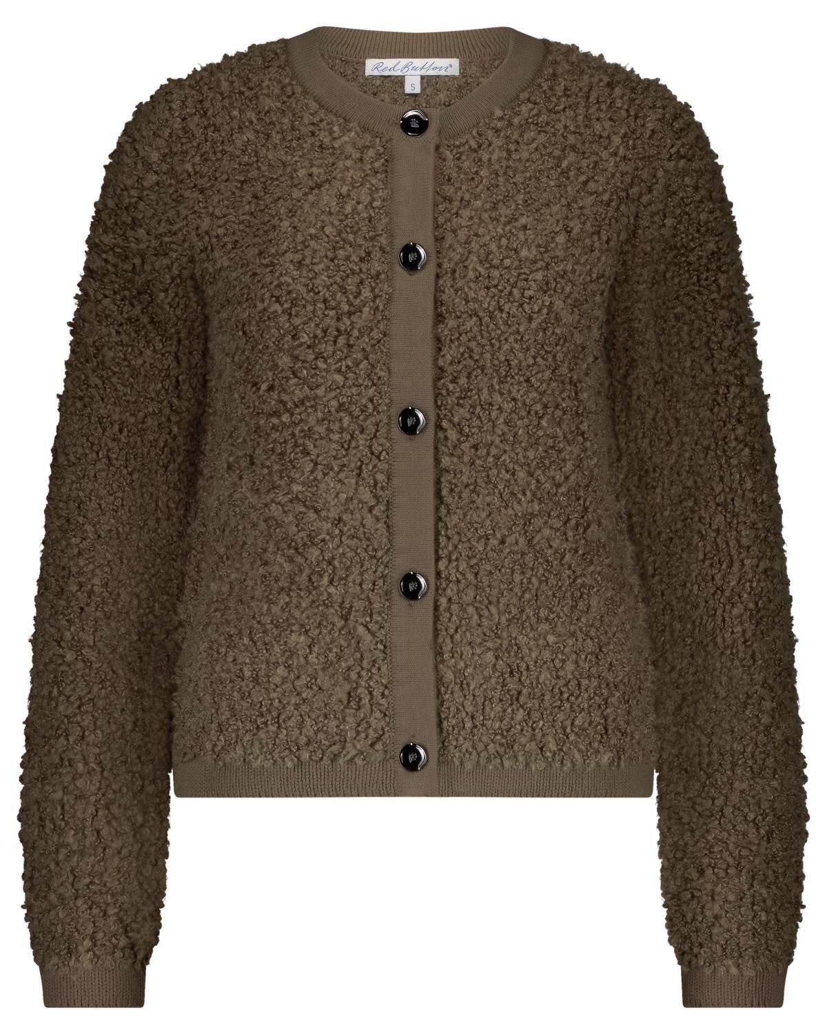Red Button Boucle mud