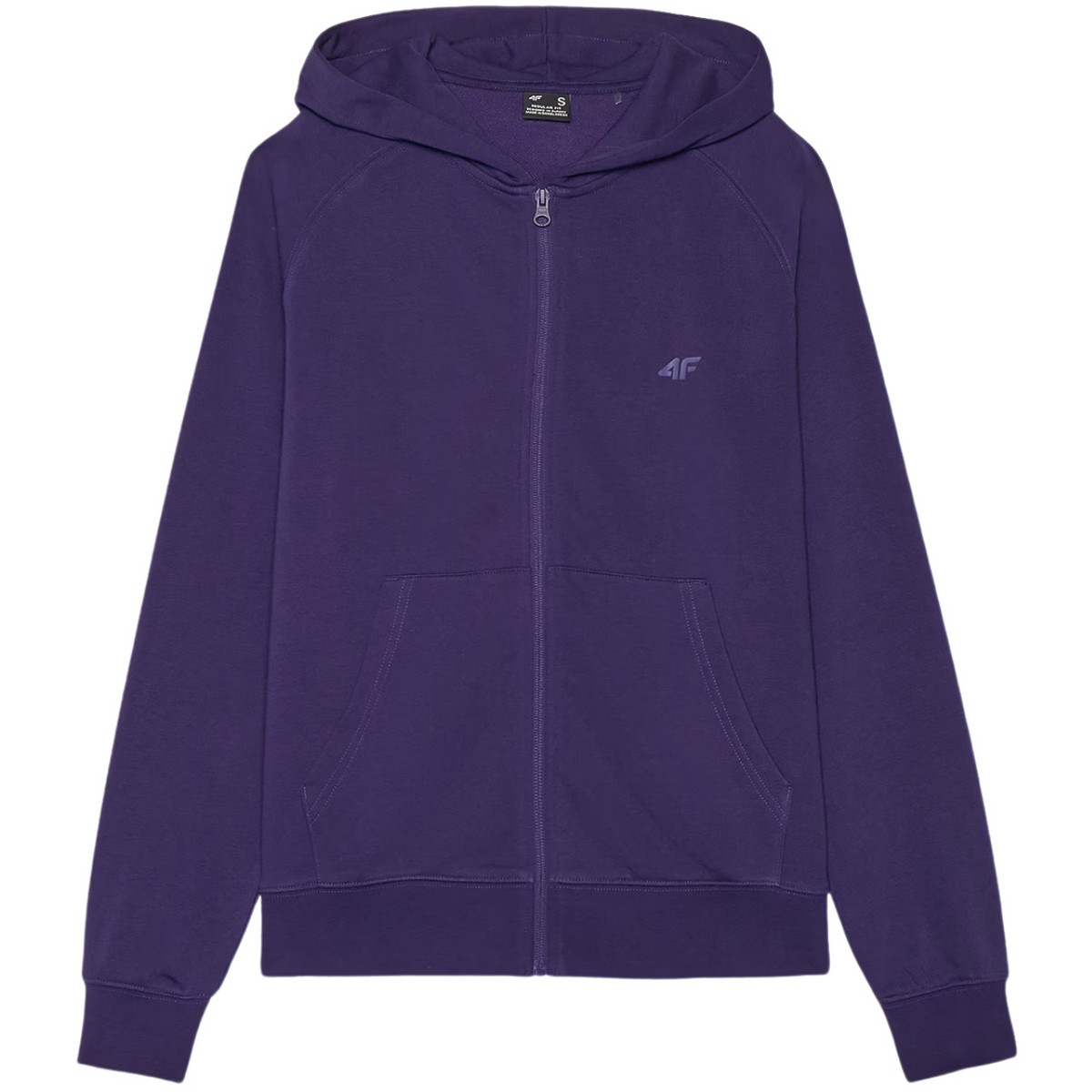 4F Dames f1763 hoodie met volledige rits