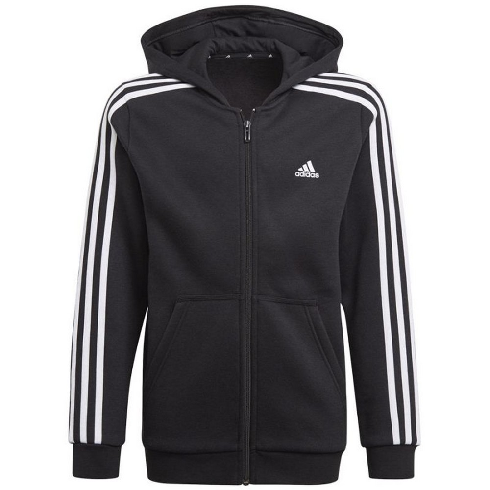 Adidas Jongens essentials triple stripe full zip hoodie