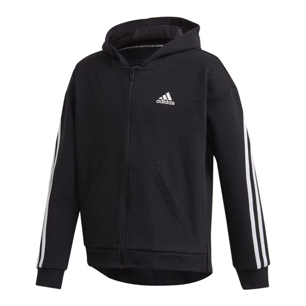 Adidas Kinder/kids triple stripe hoodie