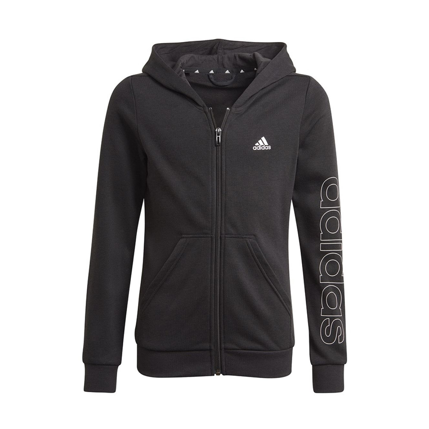 Adidas Kinder/kids essentials logo full zip hoodie