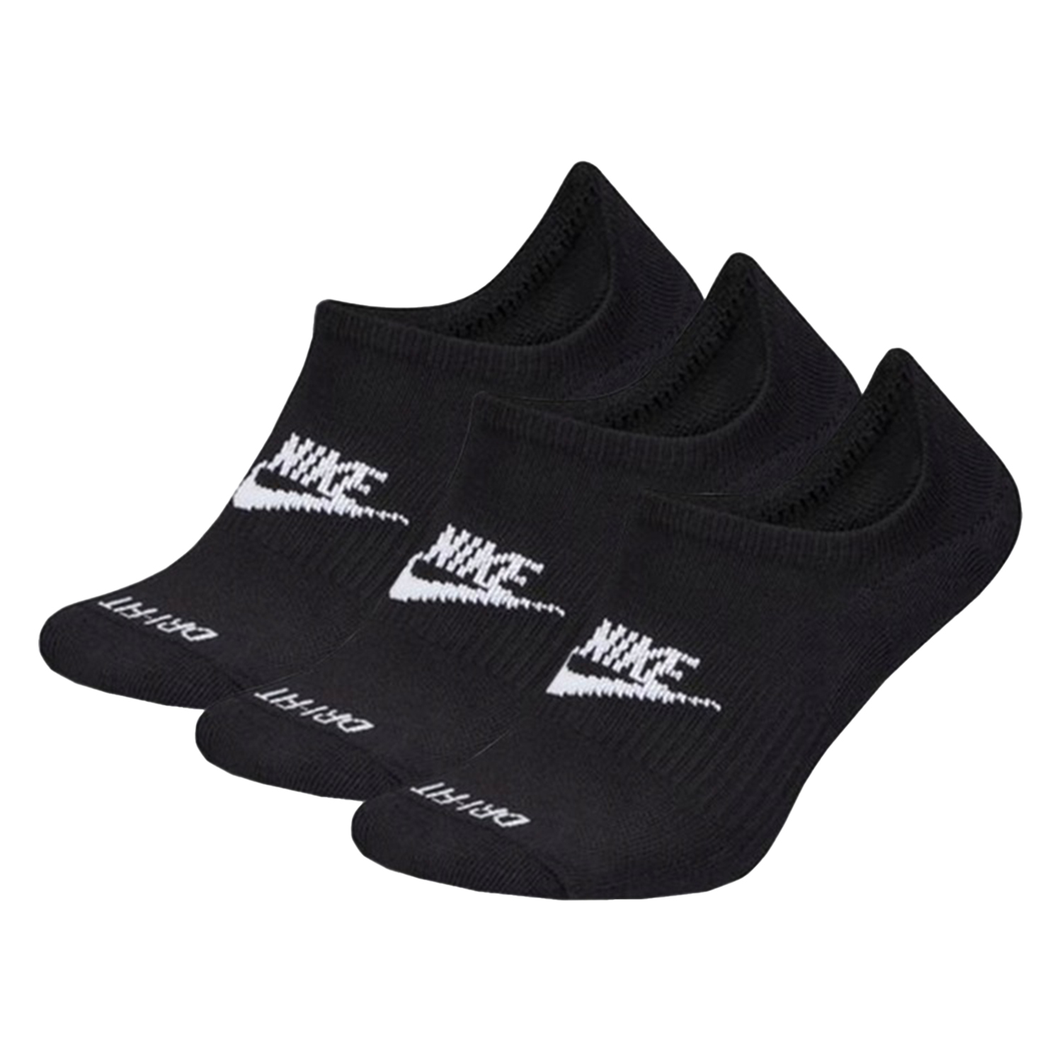 Nike Uniseks adult everyday plus gewatteerde sokken (set van 3)