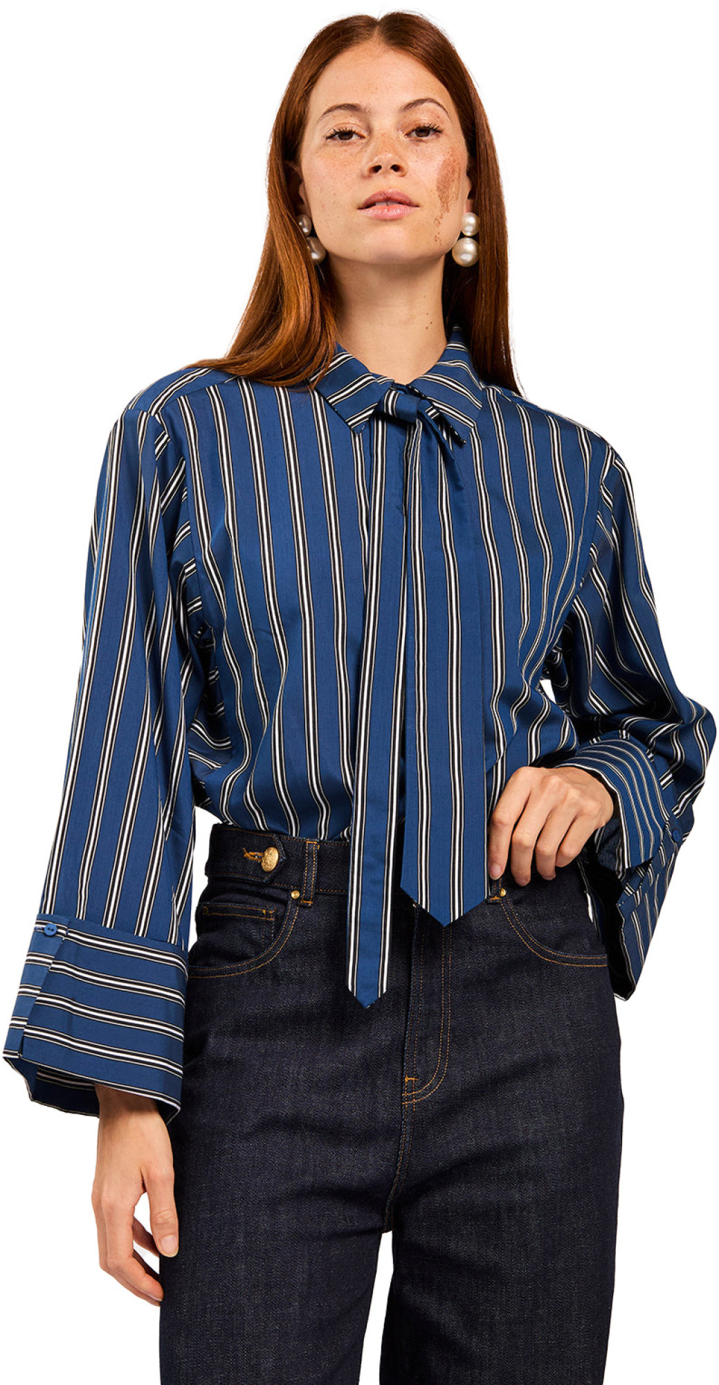 Aaiko Elda blue stripe vis 525