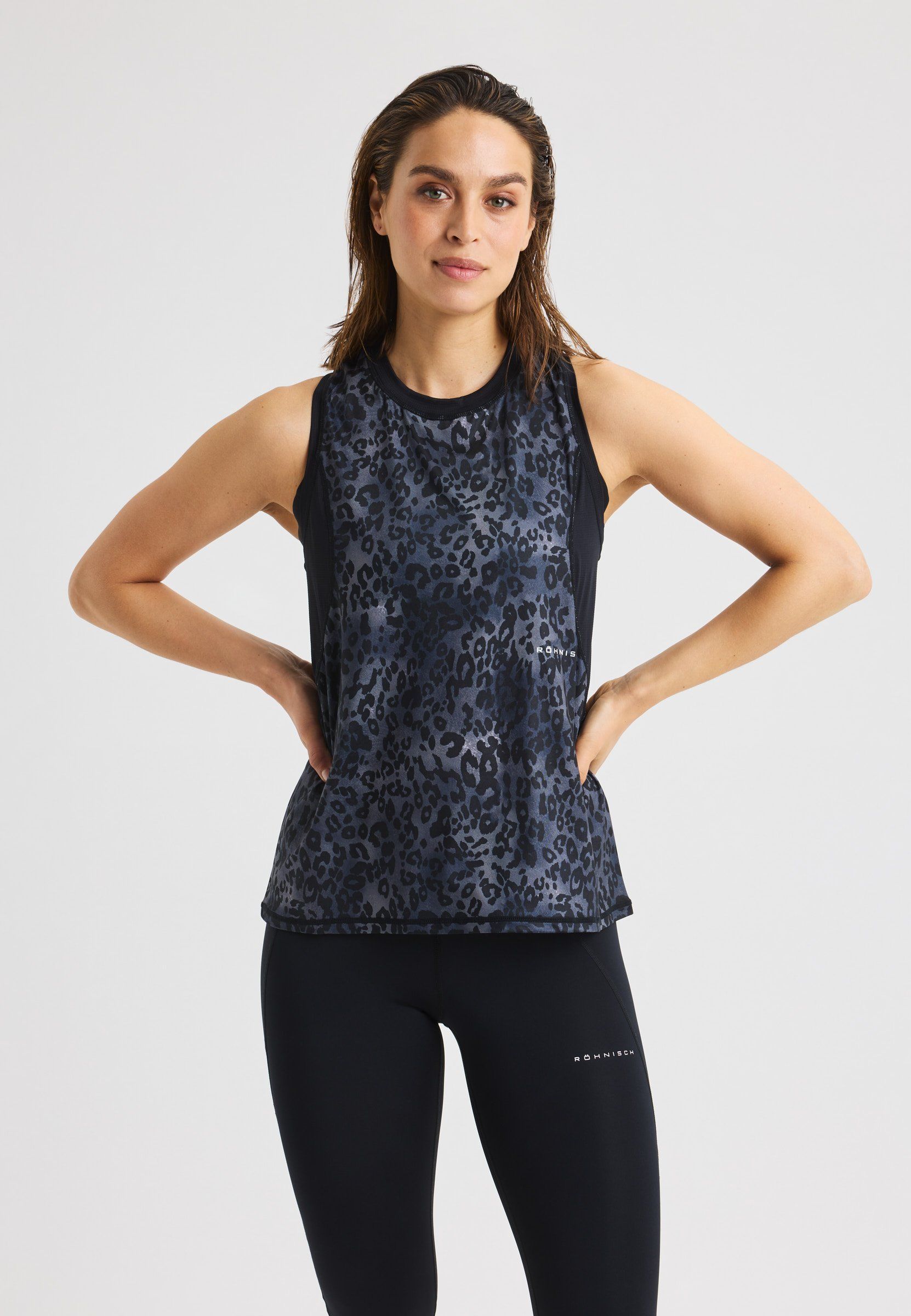 Röhnisch workout tank top training t-shirt korte mouw dames -