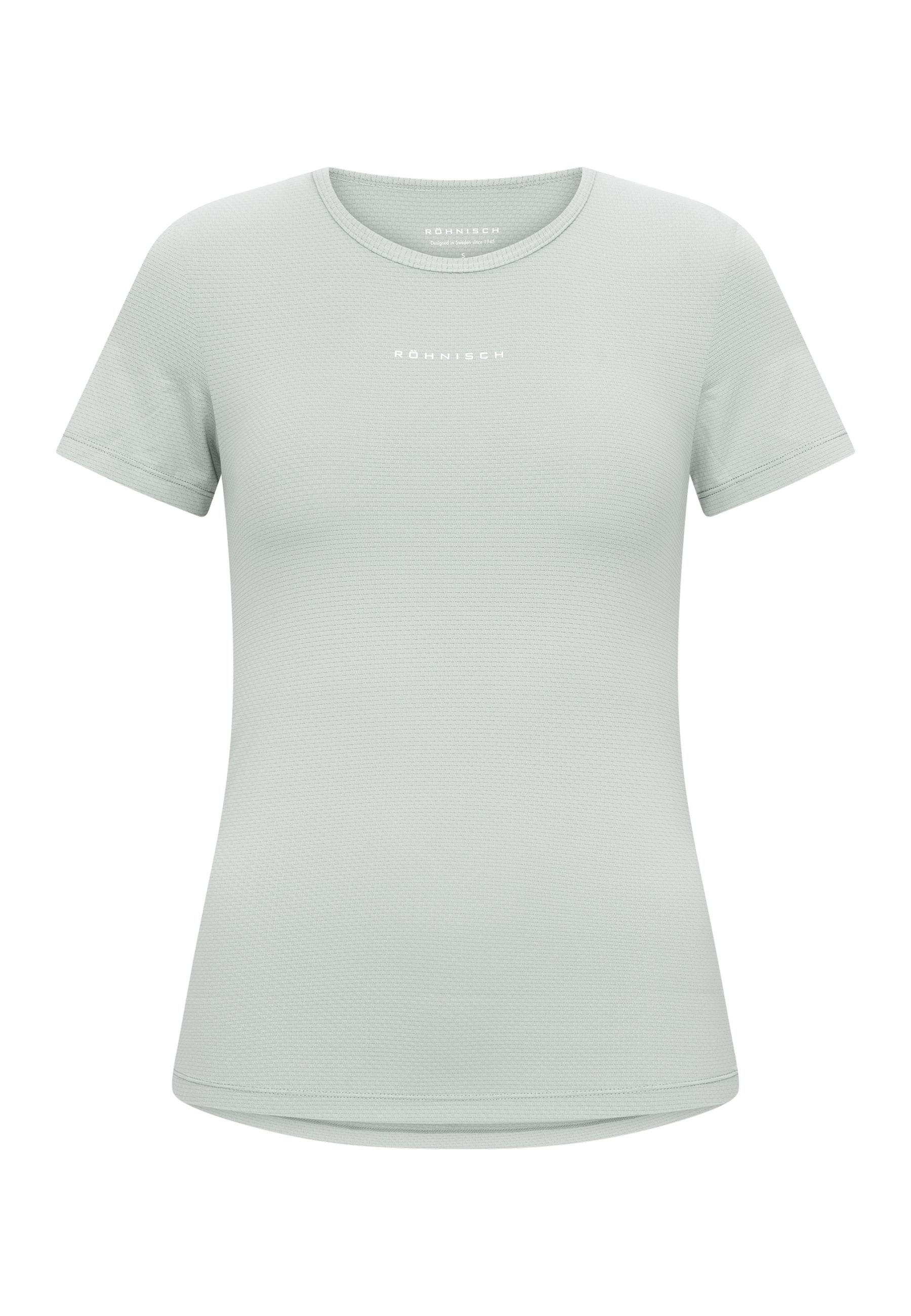 Röhnisch jacquard ss top training t-shirt lange mouw dames -