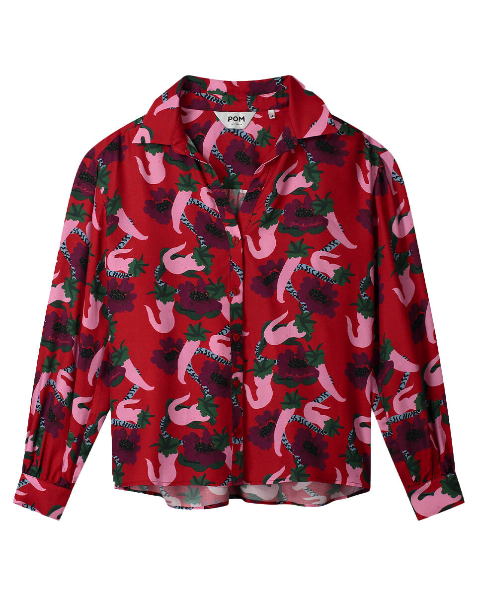 Pom Amsterdam Blouse lange mouw sp9289