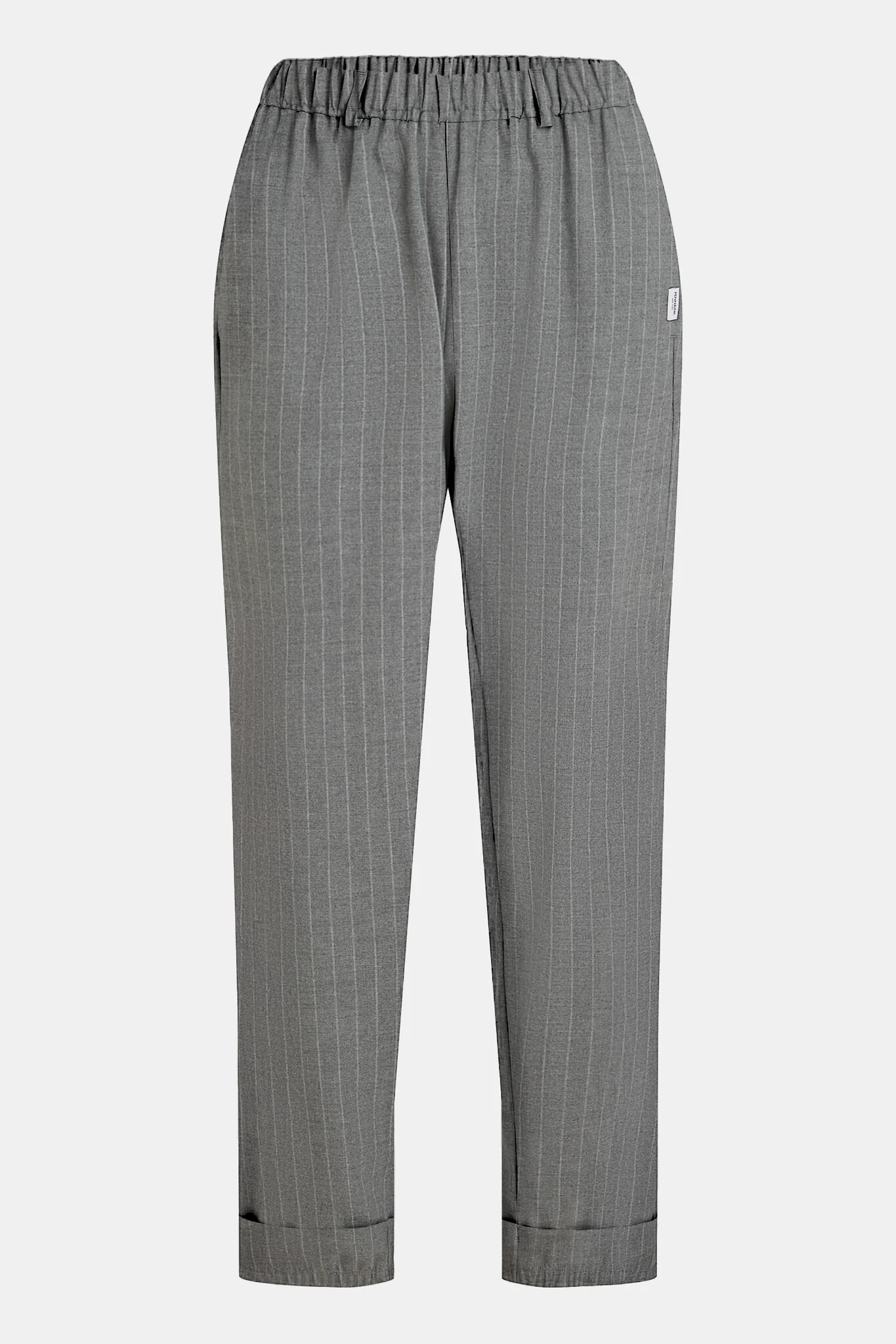 Penn & Ink W25n1649 83m penn&ink trousers stripe grey mel.