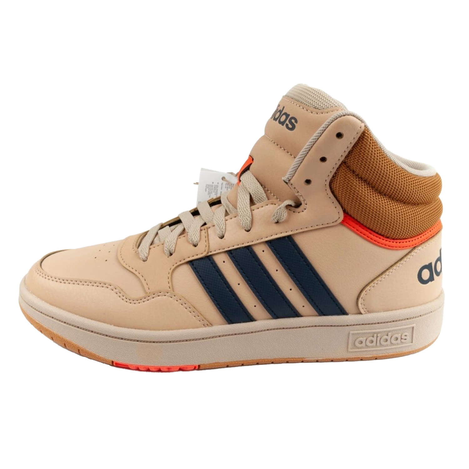 Adidas Heren hoops 3.0 3 stripes ecologisch leren trainers