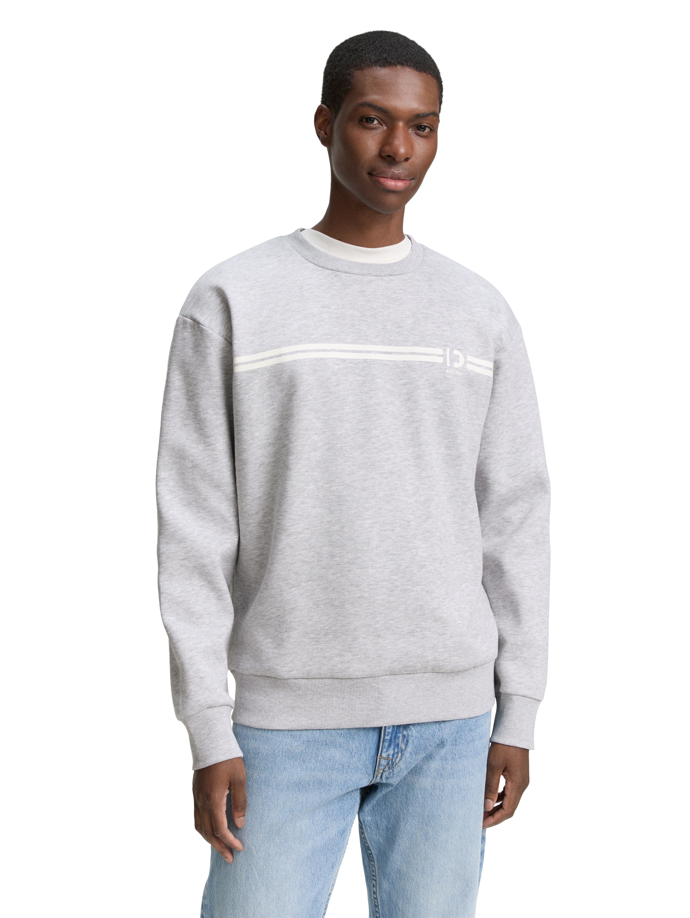 Tom Tailor Printed crewneck sweater