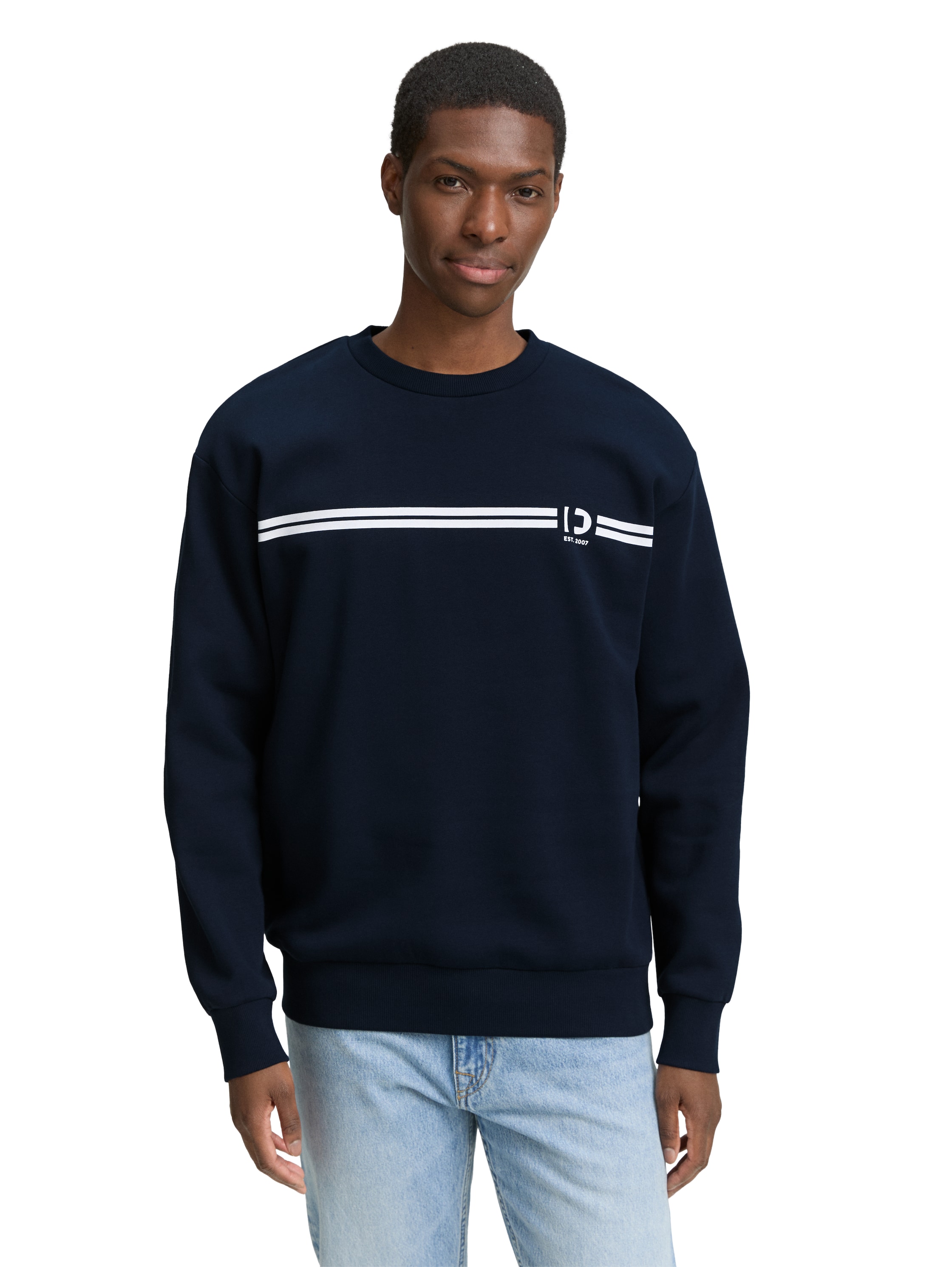 Tom Tailor Printed crewneck sweater