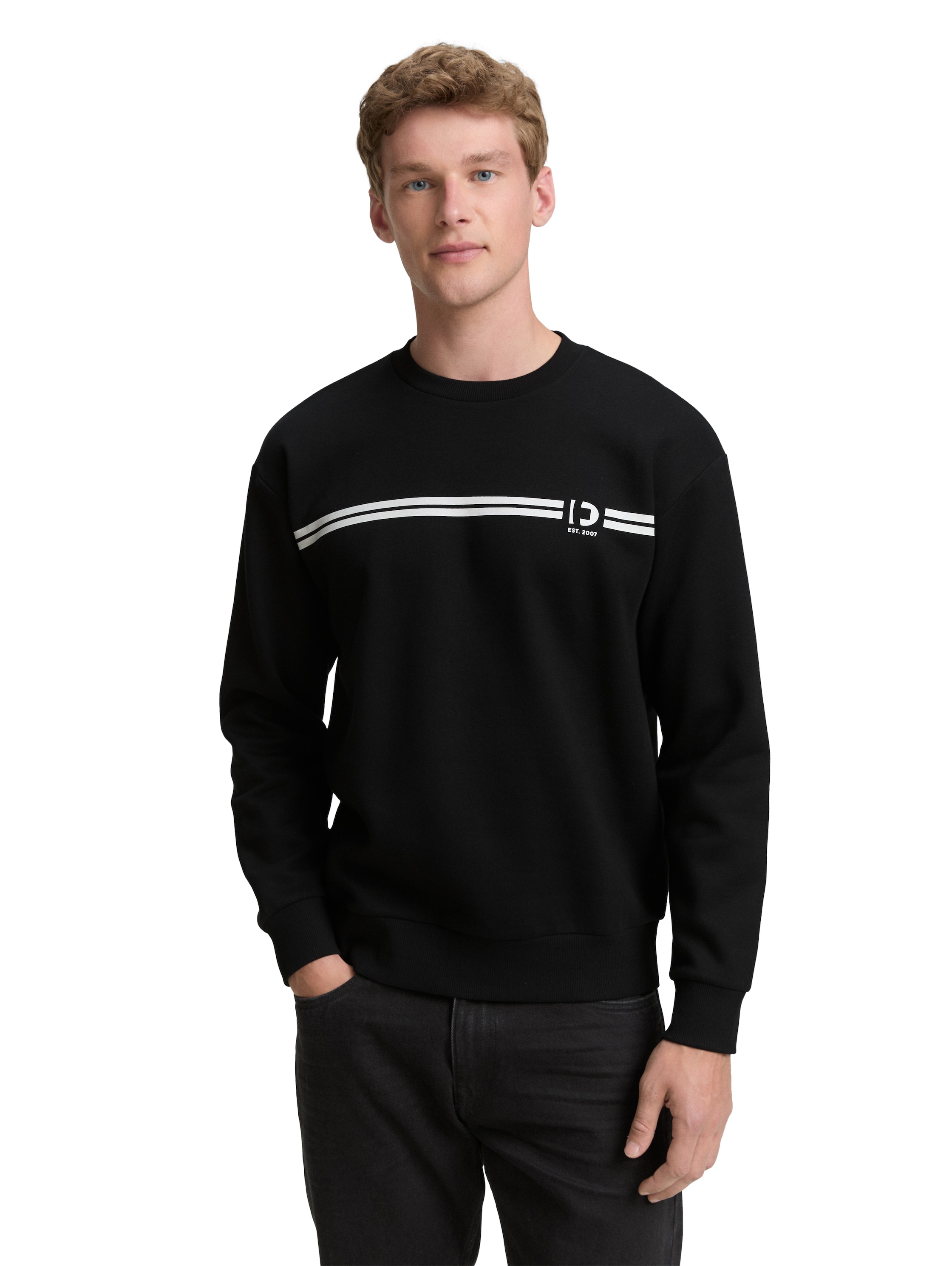 Tom Tailor Printed crewneck sweater