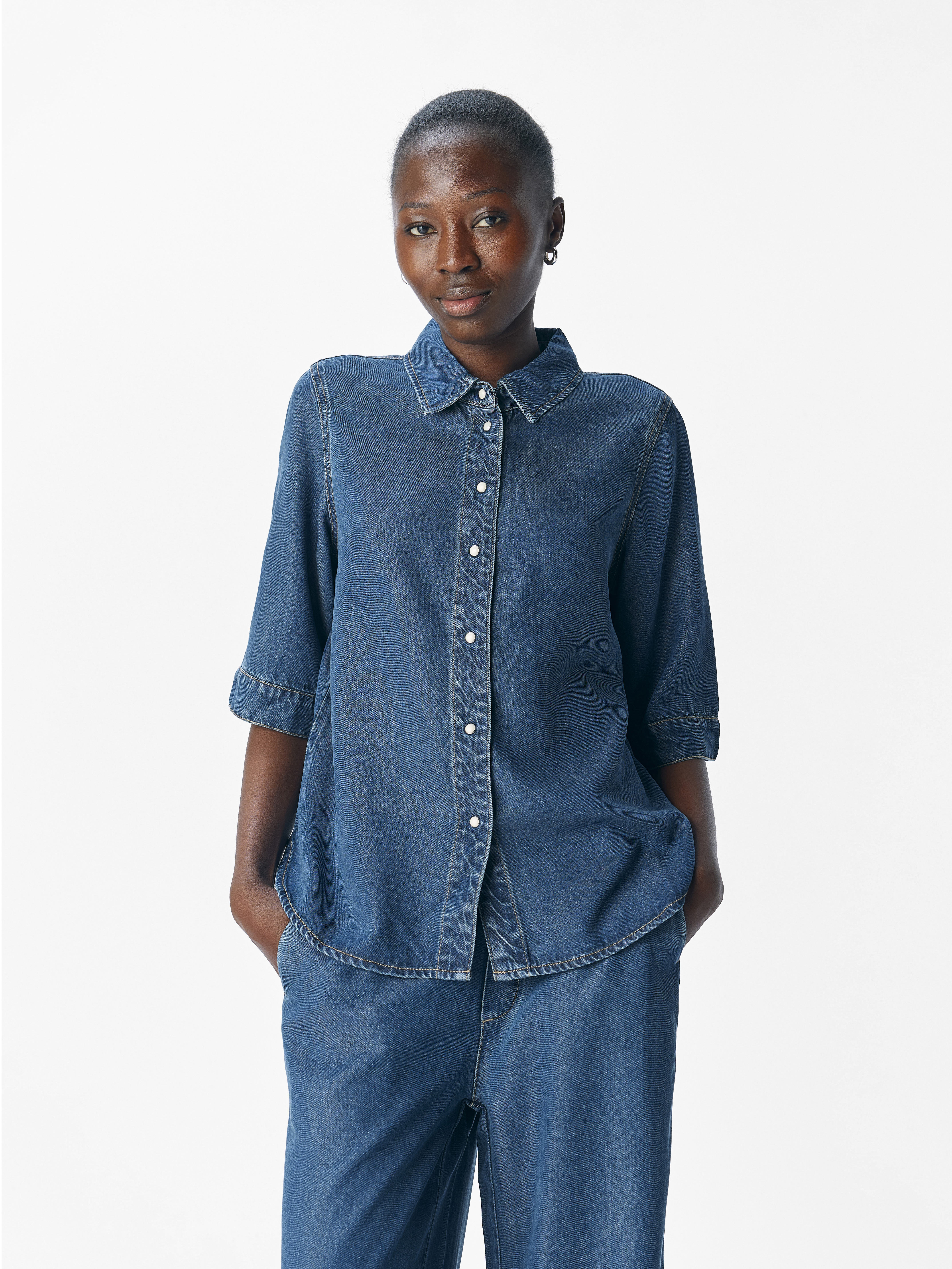 Object Objframe 2/4 re denim top noos