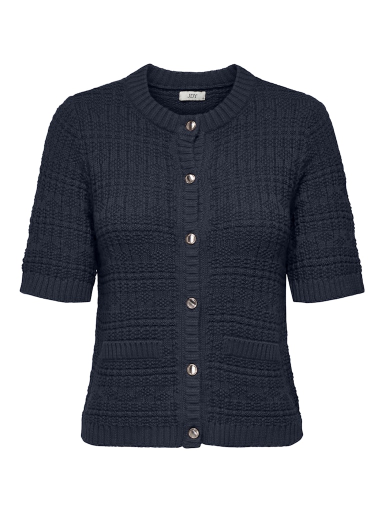 Jacqueline de Yong Jdytikka ss o-neck cardigan knt licht