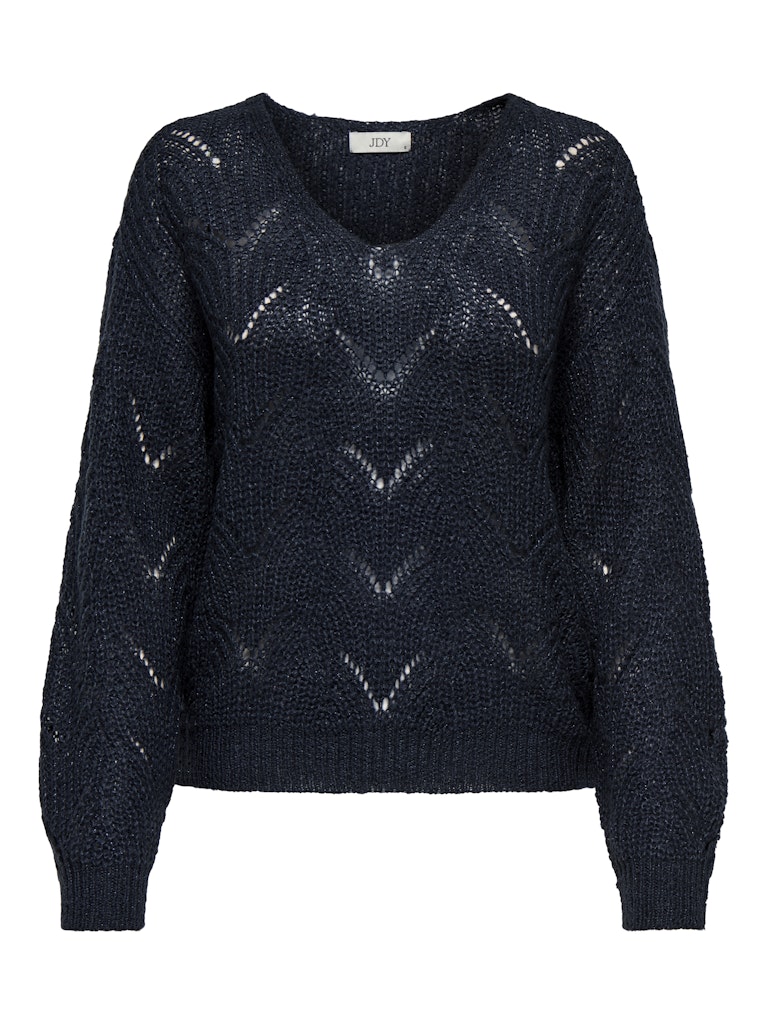 Jacqueline de Yong Jdybadut ls v-neck struc glitt pull knt -