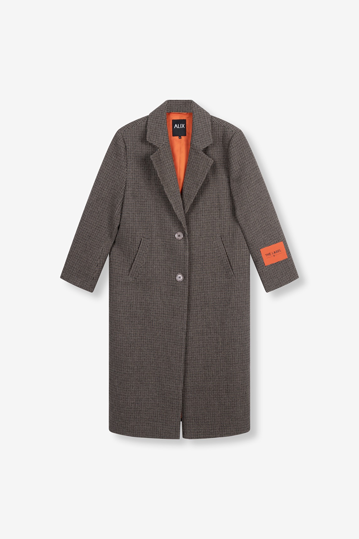 Alix The Label Check coated camel