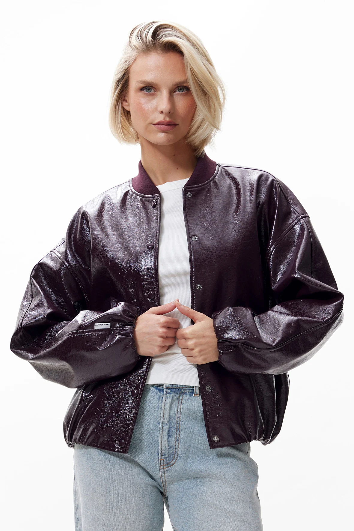 Catwalk Junkie 2503022418 tuck in varsity jacket
