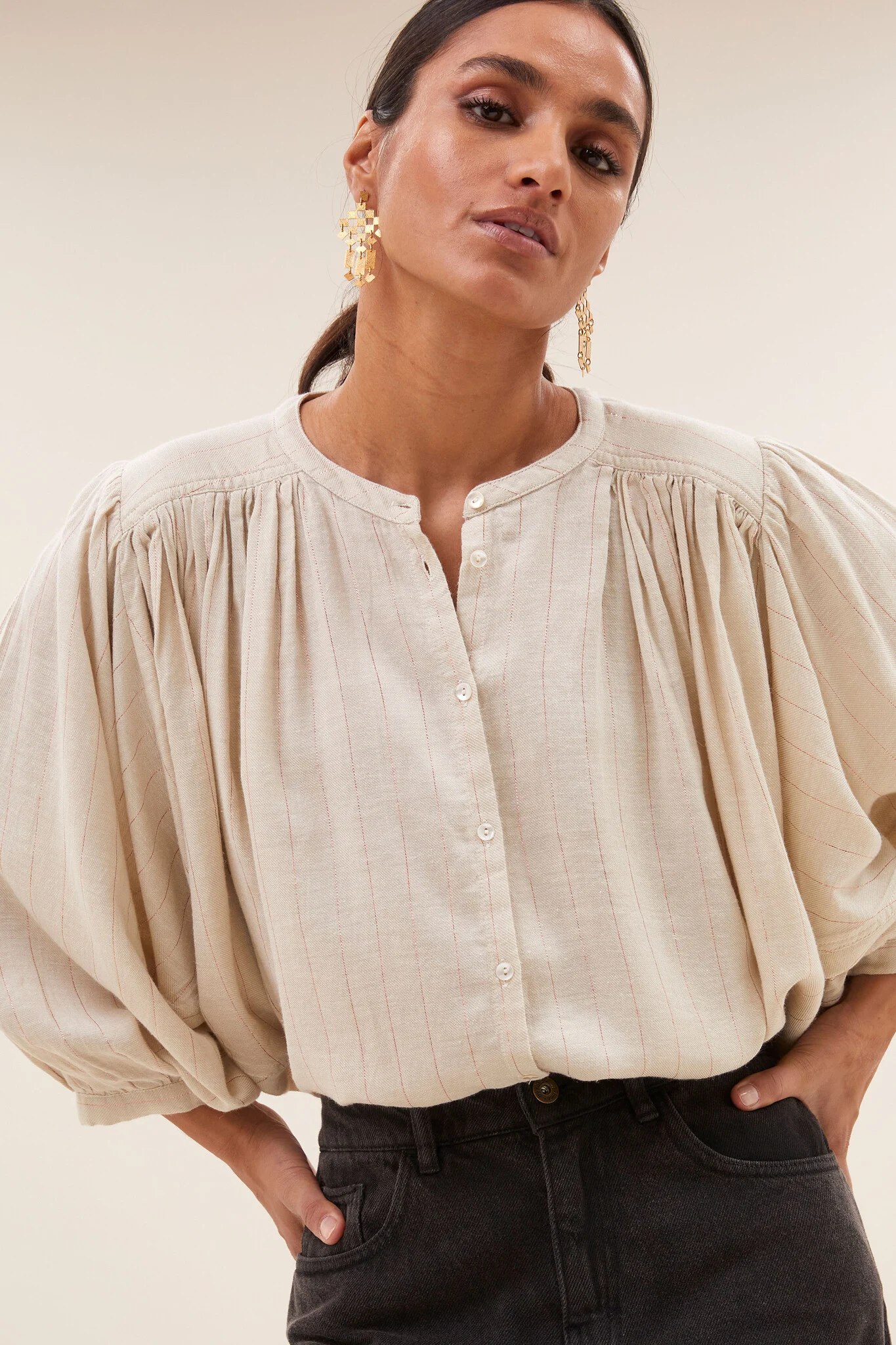 By-Bar Amsterdam 25512038 becky lurex blouse