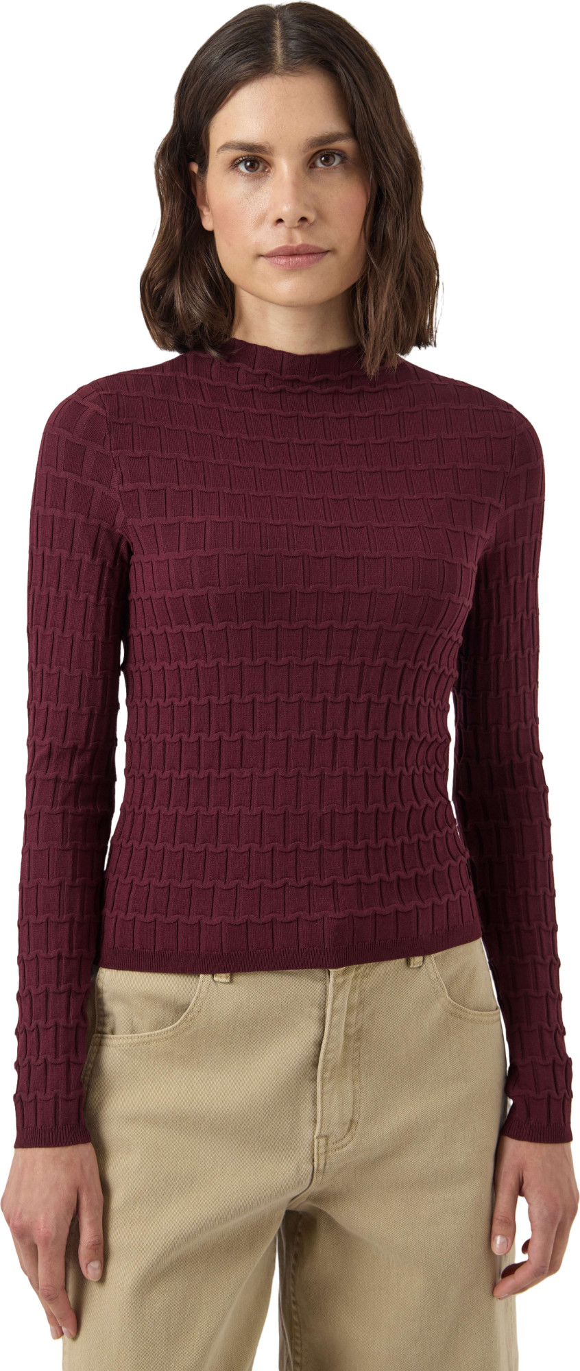 Y.A.S Yastrixo ls knit pullover s. port royale