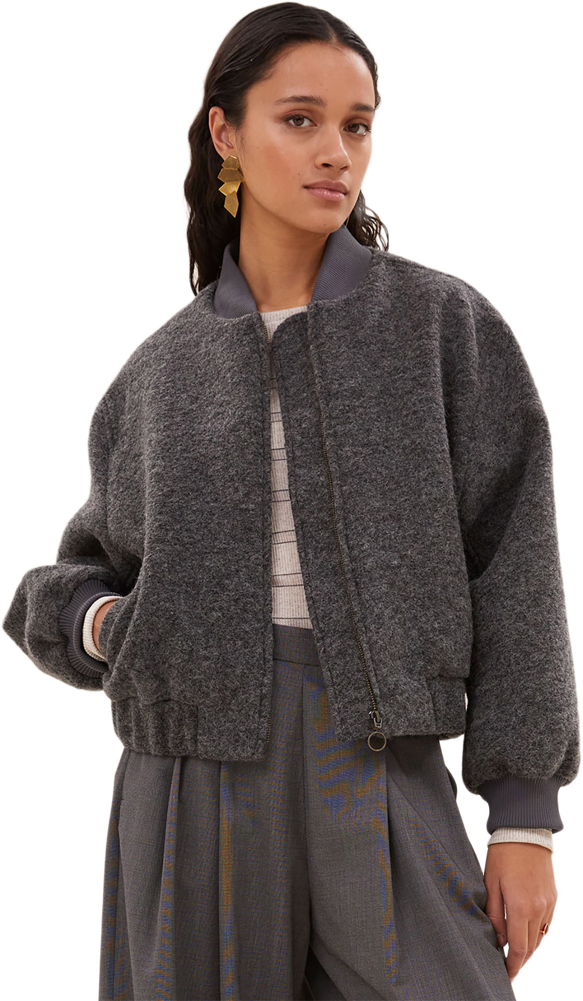 By-Bar Amsterdam Aleksi jacket dark grey